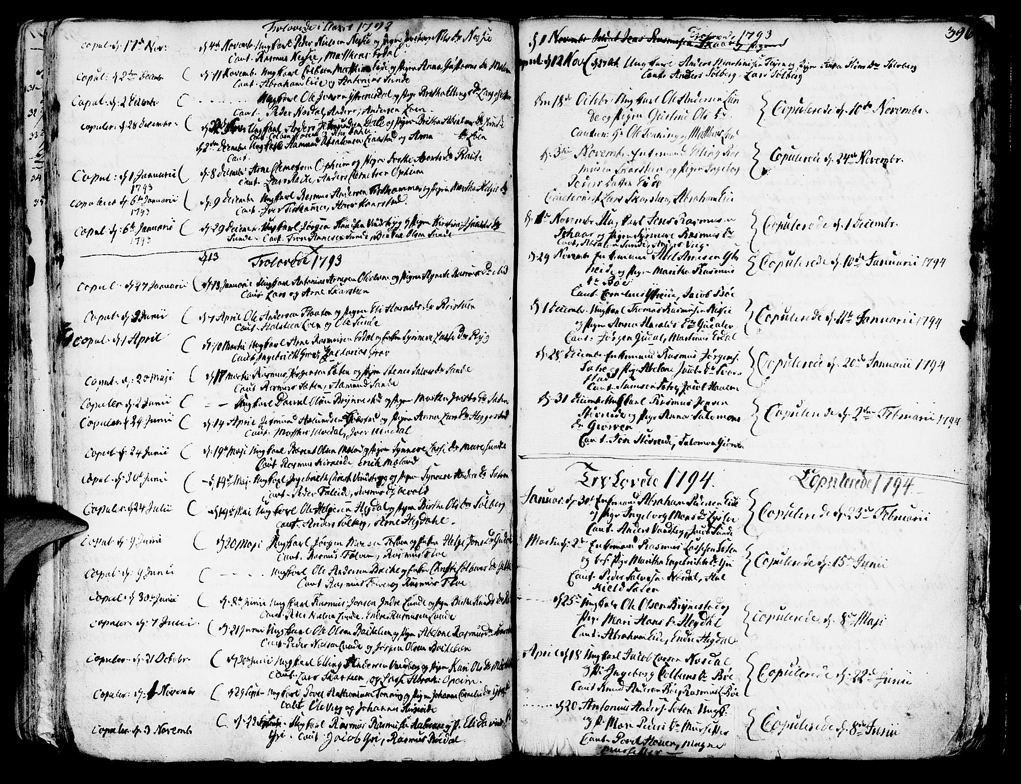 Innvik sokneprestembete, SAB/A-80501: Parish register (official) no. A 1, 1750-1816, p. 396