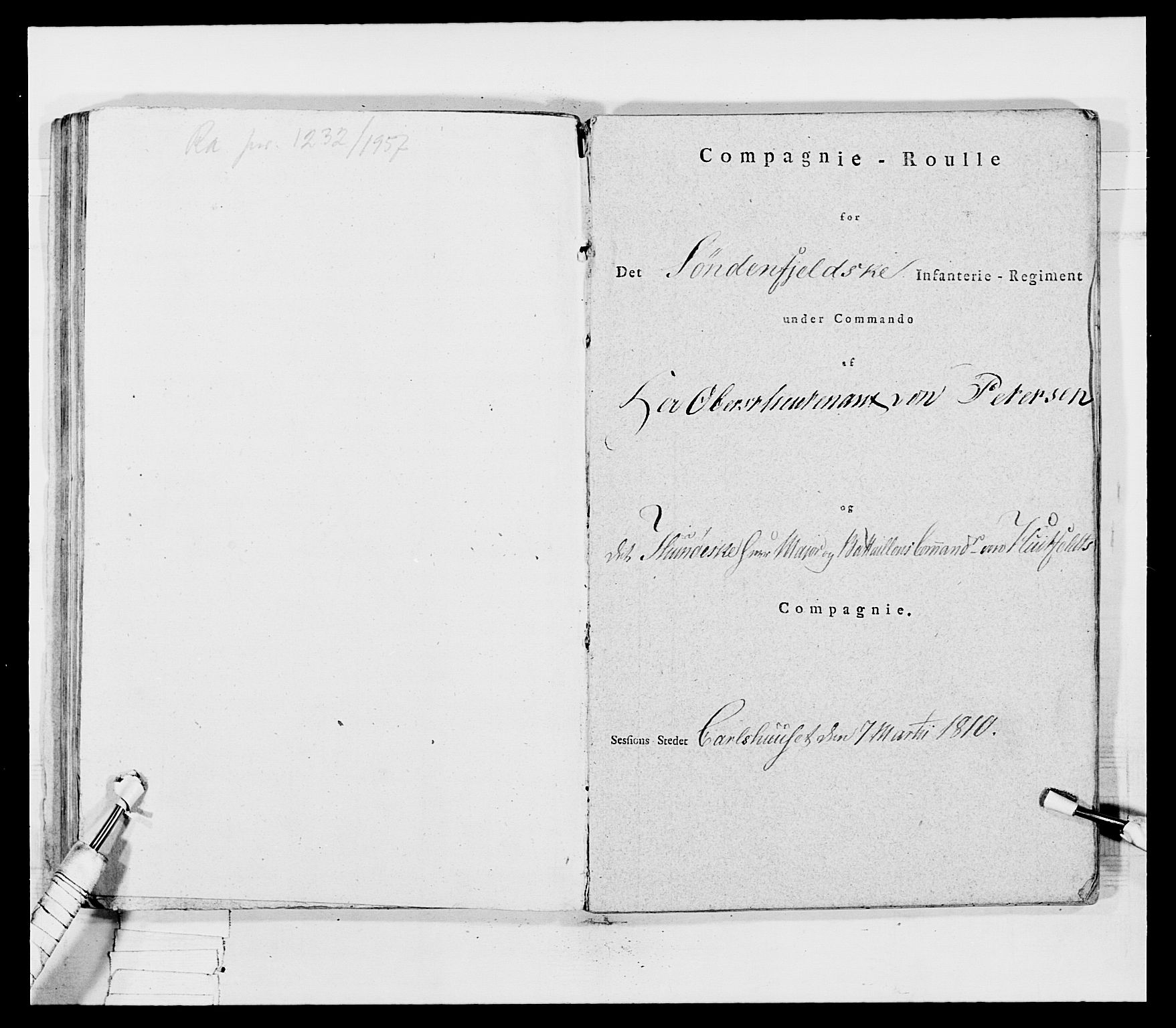 Generalitets- og kommissariatskollegiet, Det kongelige norske kommissariatskollegium, AV/RA-EA-5420/E/Eh/L0030b: Sønnafjelske gevorbne infanteriregiment, 1810, p. 264