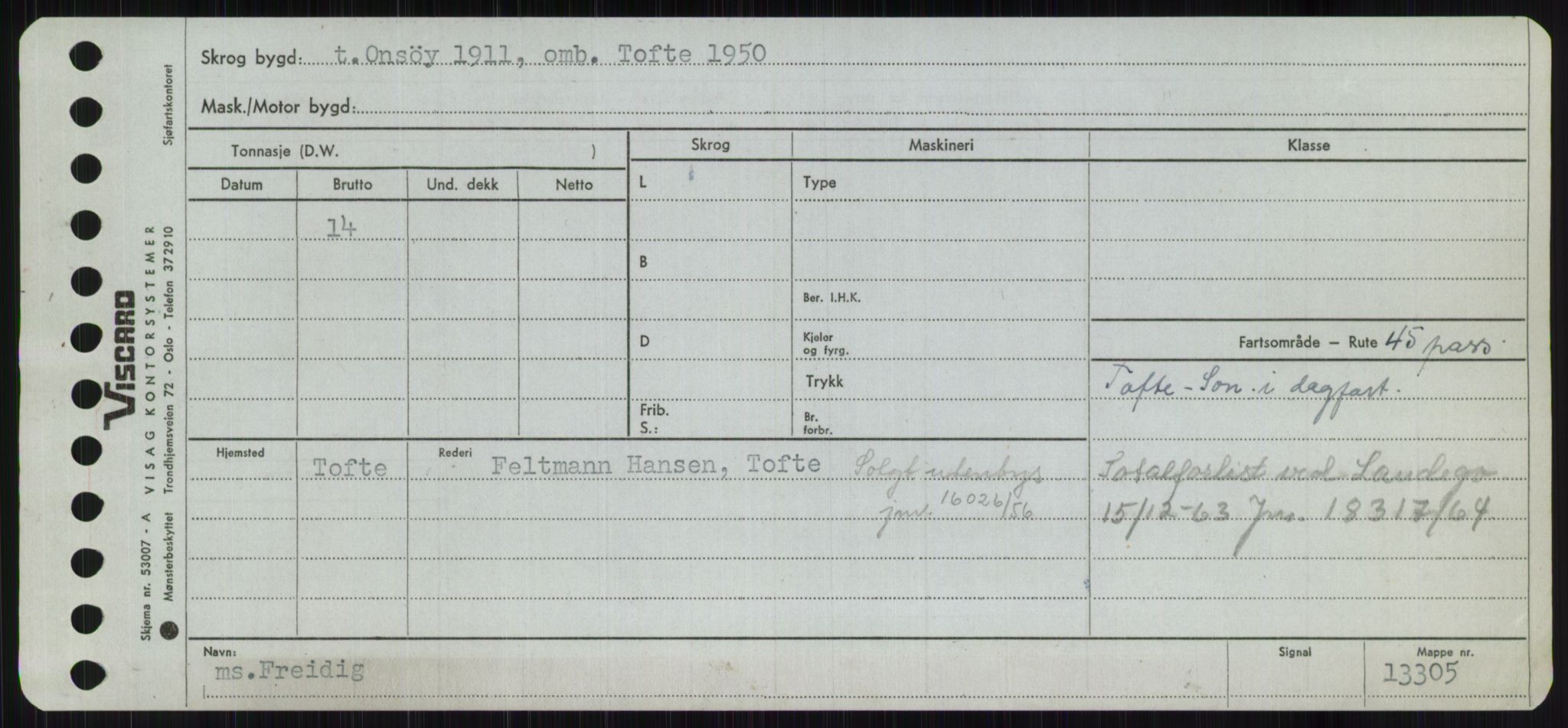 Sjøfartsdirektoratet med forløpere, Skipsmålingen, RA/S-1627/H/Ha/L0002/0001: Fartøy, Eik-Hill / Fartøy, Eik-F, p. 765