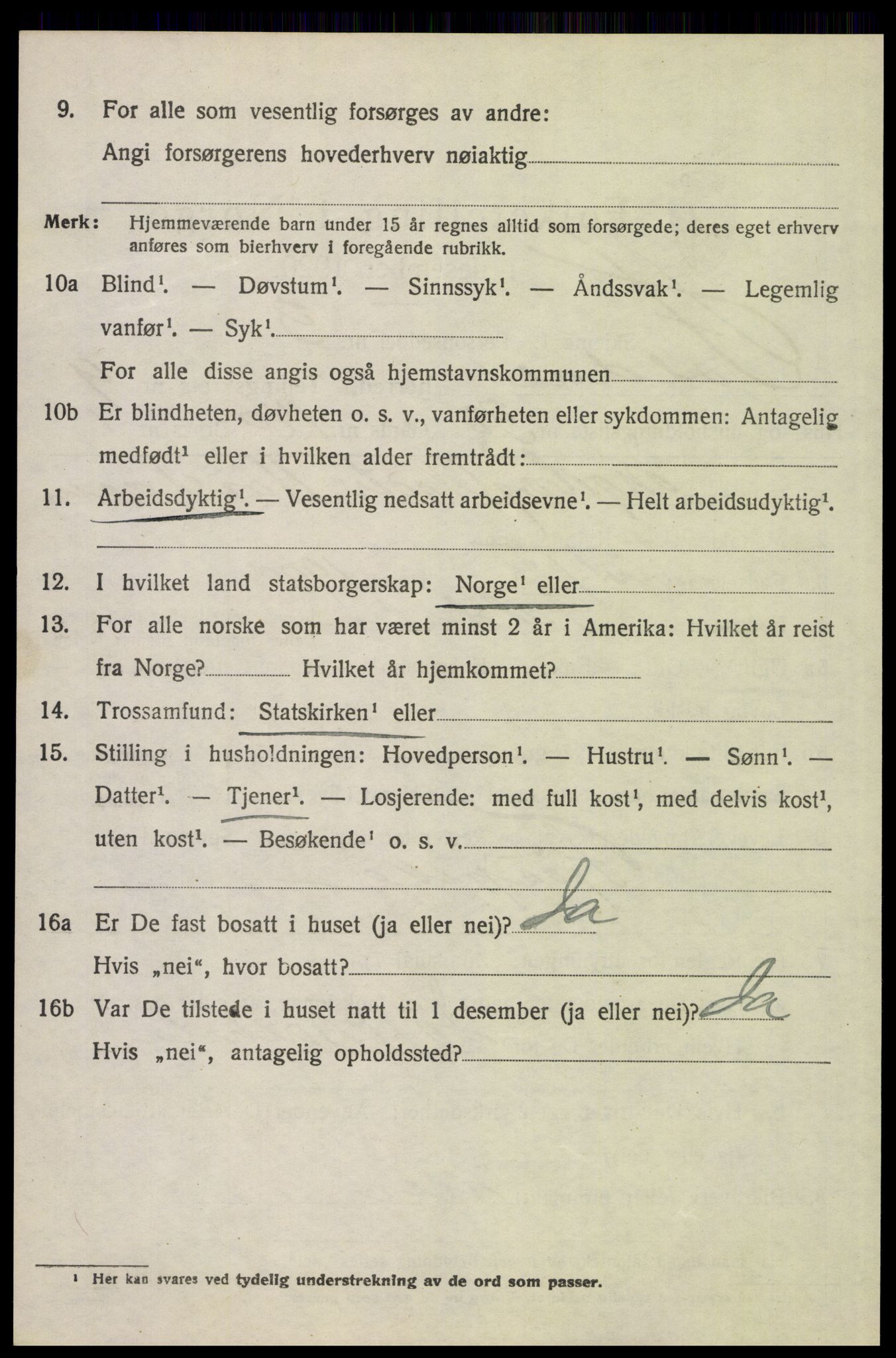 SAH, 1920 census for Folldal, 1920, p. 4948