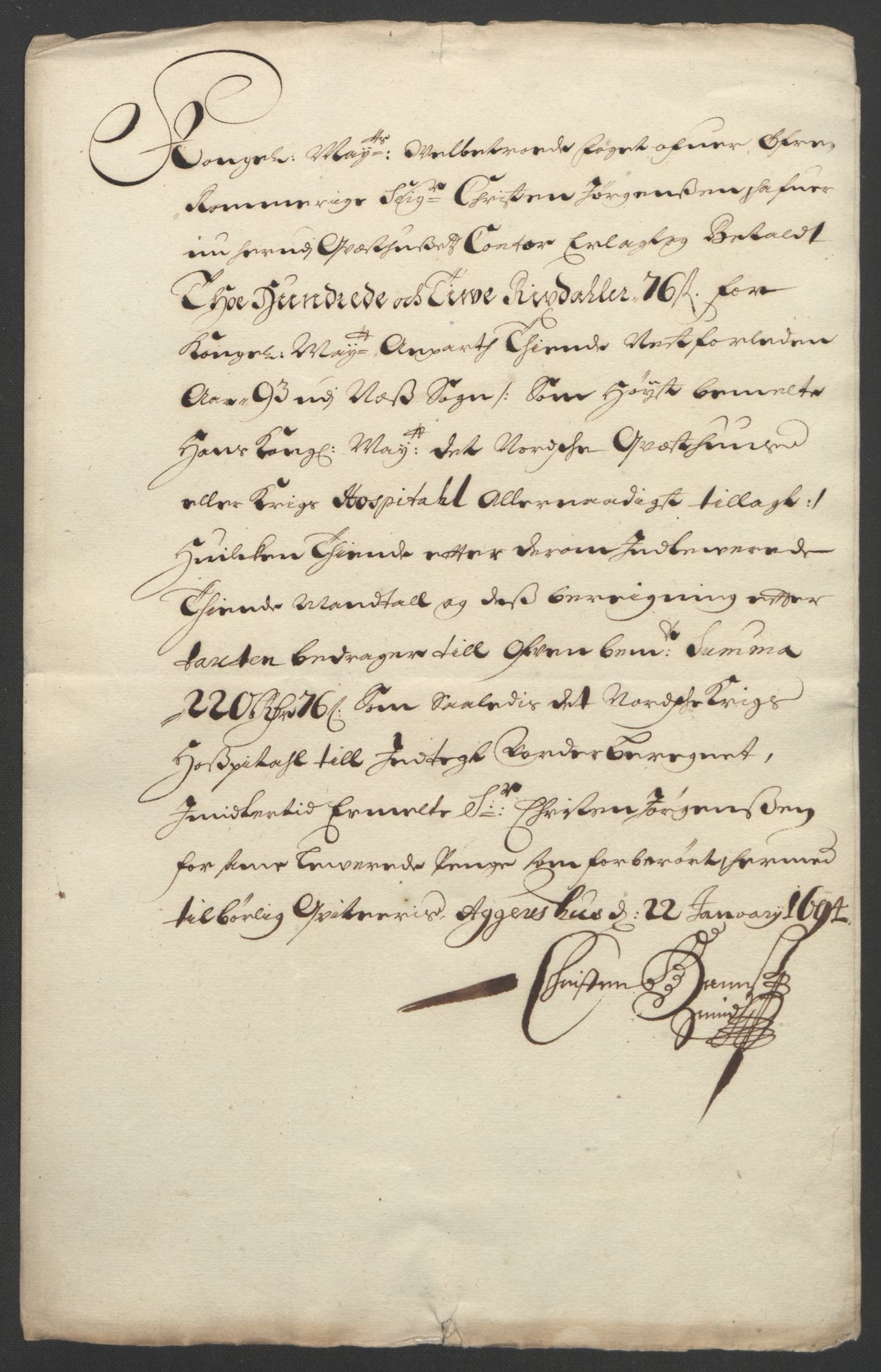 Rentekammeret inntil 1814, Reviderte regnskaper, Fogderegnskap, AV/RA-EA-4092/R12/L0705: Fogderegnskap Øvre Romerike, 1693, p. 251