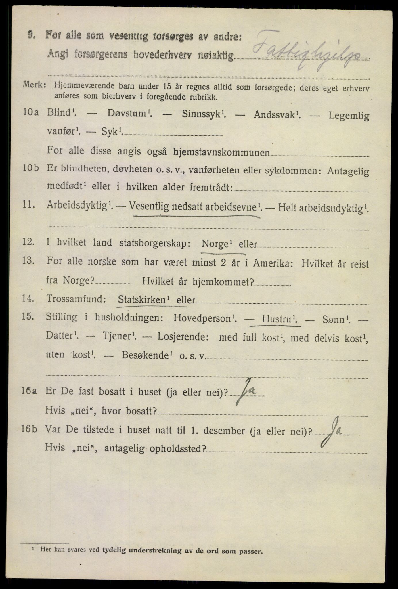 SAKO, 1920 census for Ytre Sandsvær, 1920, p. 2087