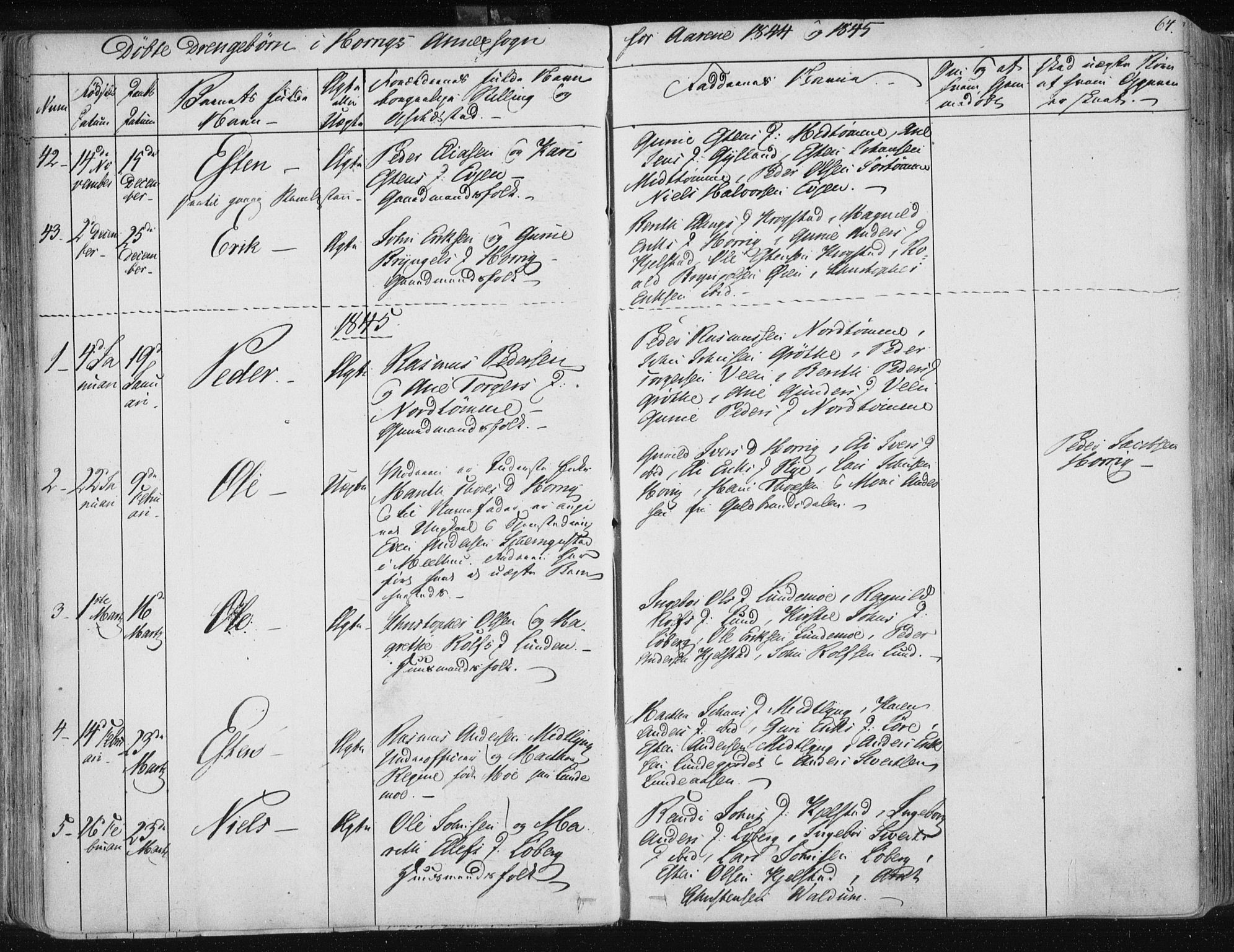 Ministerialprotokoller, klokkerbøker og fødselsregistre - Sør-Trøndelag, SAT/A-1456/687/L0998: Parish register (official) no. 687A05 /2, 1843-1849, p. 64
