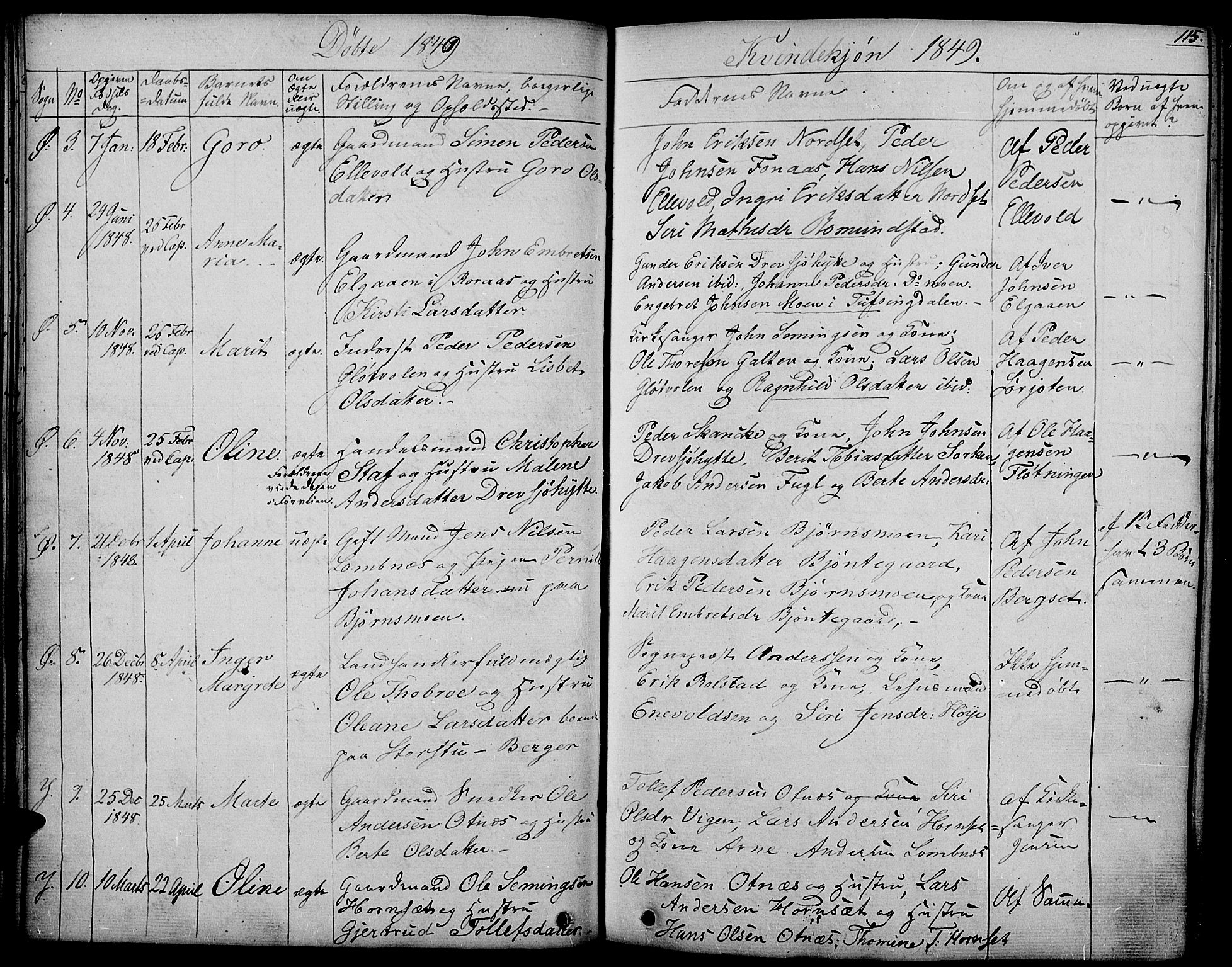 Rendalen prestekontor, AV/SAH-PREST-054/H/Ha/Haa/L0004: Parish register (official) no. 4, 1829-1852, p. 115