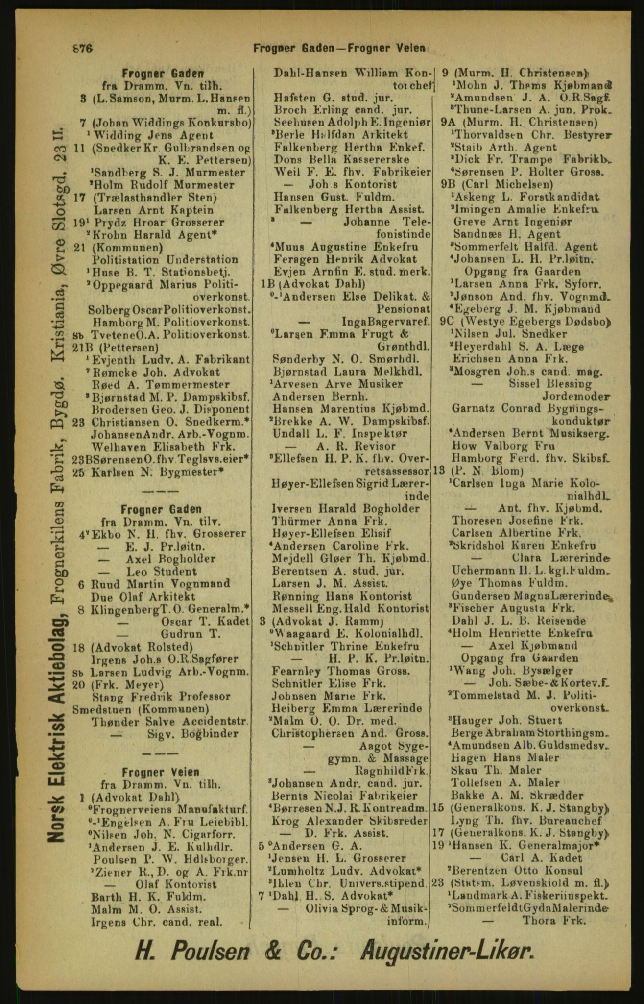 Kristiania/Oslo adressebok, PUBL/-, 1900, p. 876