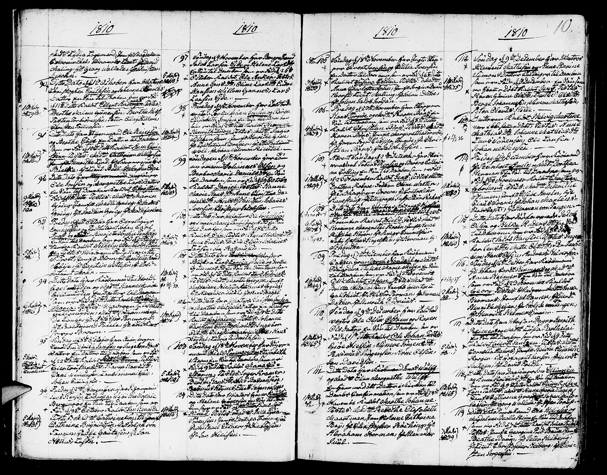 Nykirken Sokneprestembete, AV/SAB-A-77101/H/Haa/L0006: Parish register (official) no. A 6, 1808-1820, p. 10