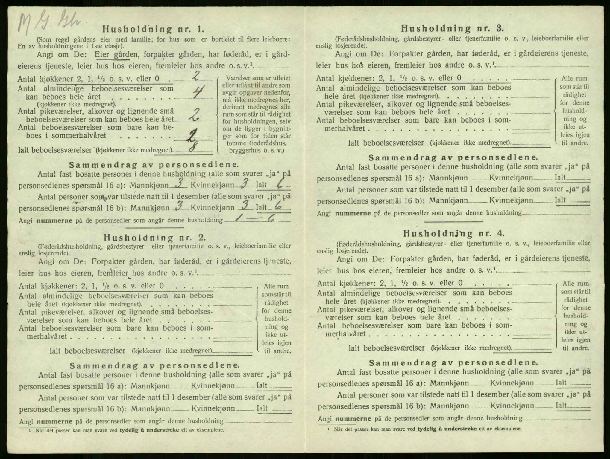 SAKO, 1920 census for Stokke, 1920, p. 1133