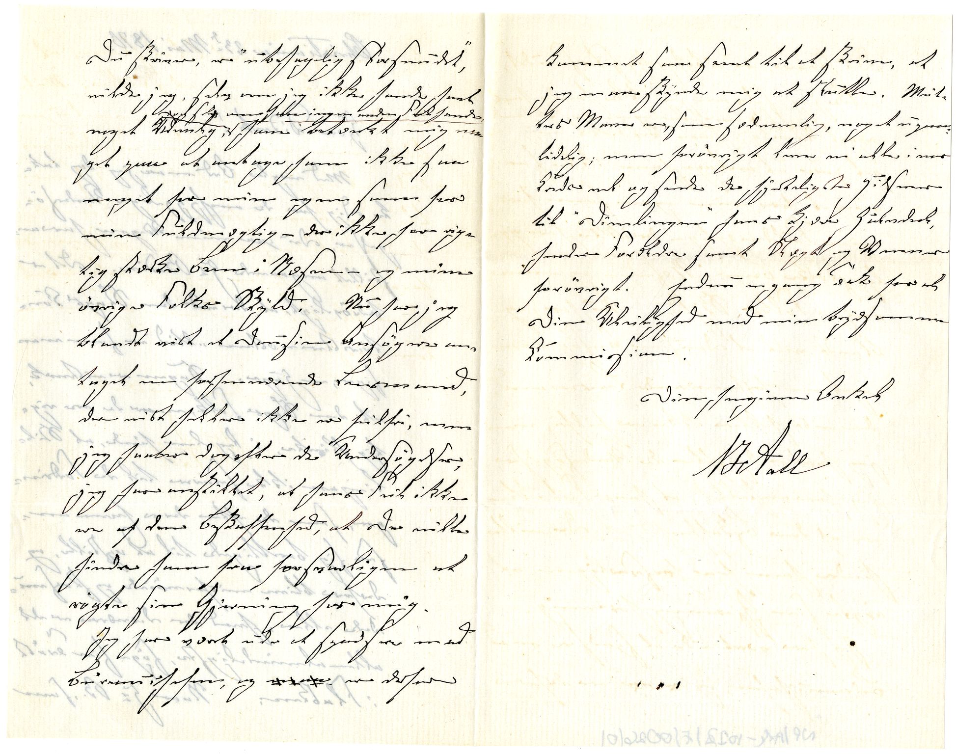 Diderik Maria Aalls brevsamling, NF/Ark-1023/F/L0001: D.M. Aalls brevsamling. A - B, 1738-1889, p. 280