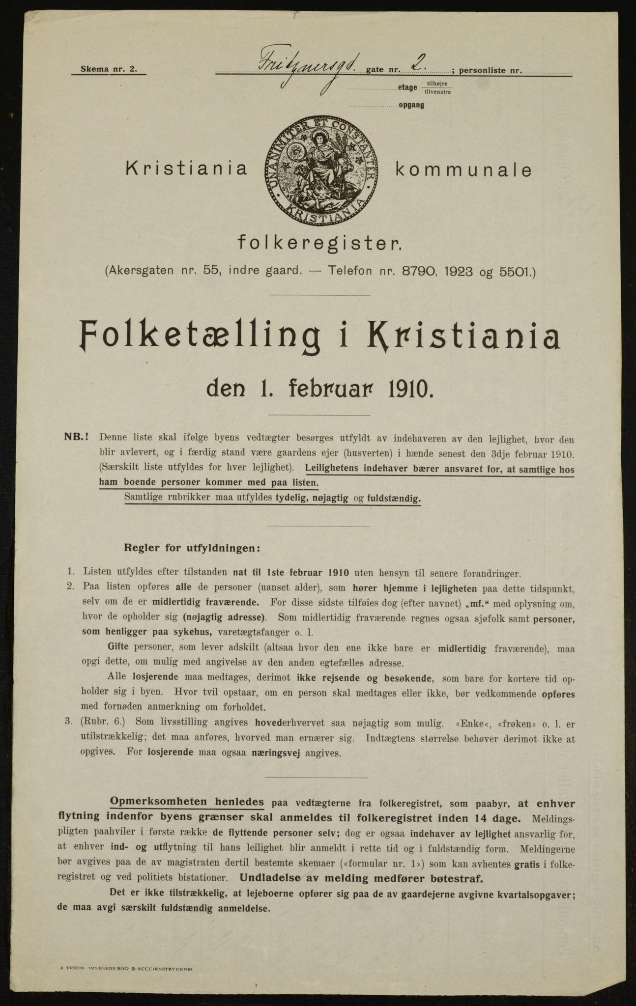 OBA, Municipal Census 1910 for Kristiania, 1910, p. 25341