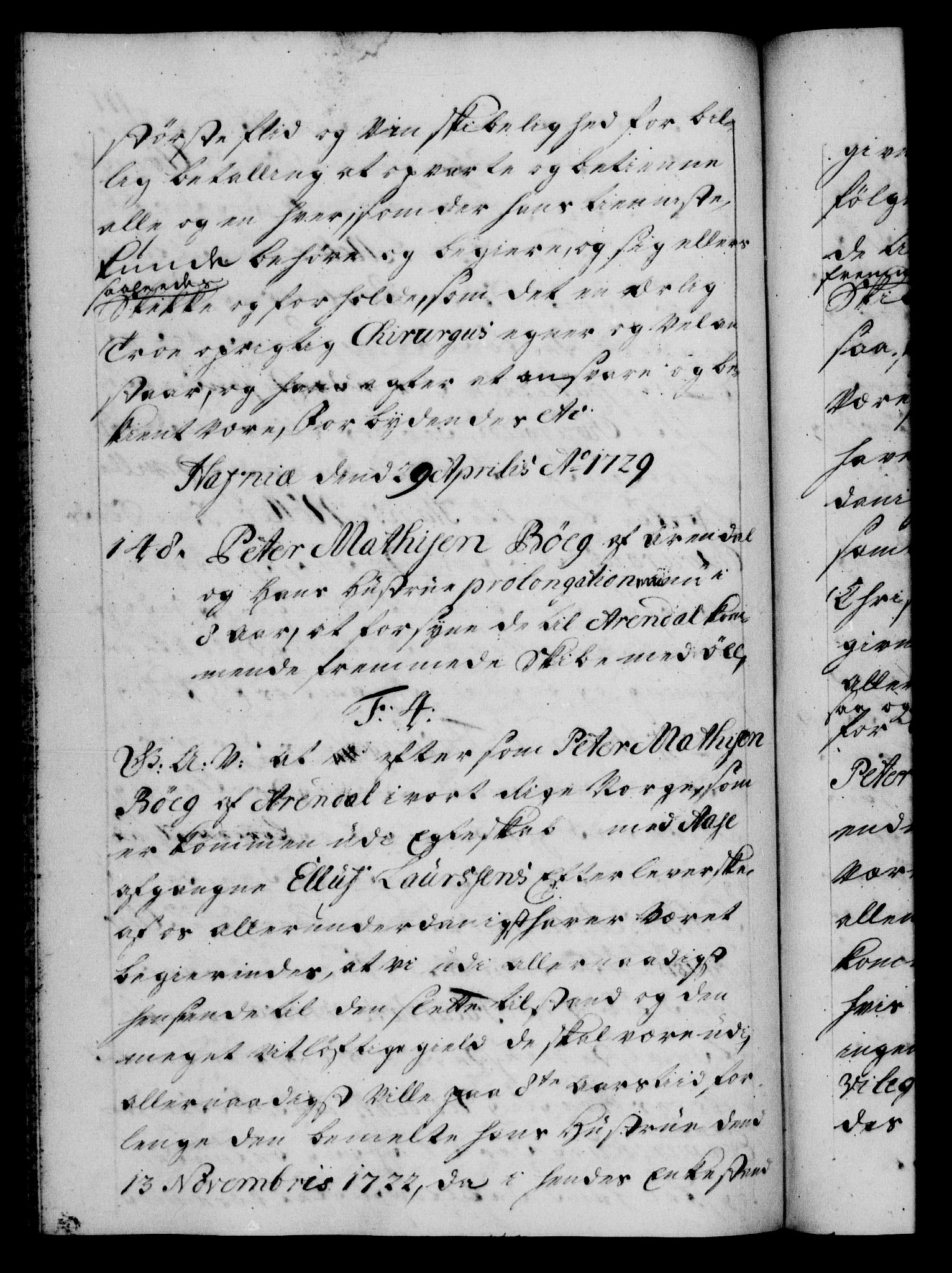 Danske Kanselli 1572-1799, AV/RA-EA-3023/F/Fc/Fca/Fcaa/L0026: Norske registre, 1729-1730, p. 111b