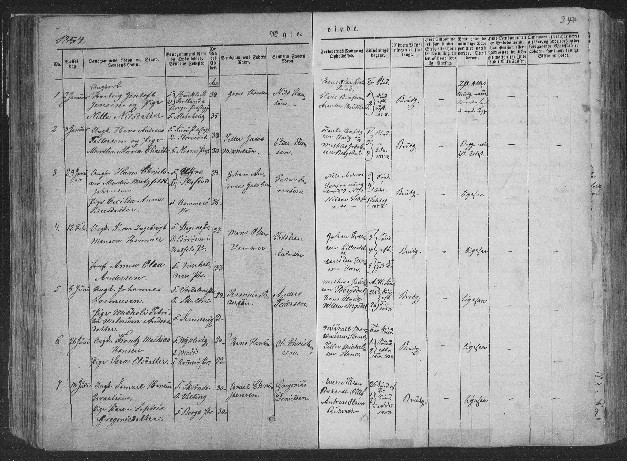 Ministerialprotokoller, klokkerbøker og fødselsregistre - Nordland, AV/SAT-A-1459/881/L1165: Parish register (copy) no. 881C02, 1854-1876, p. 244