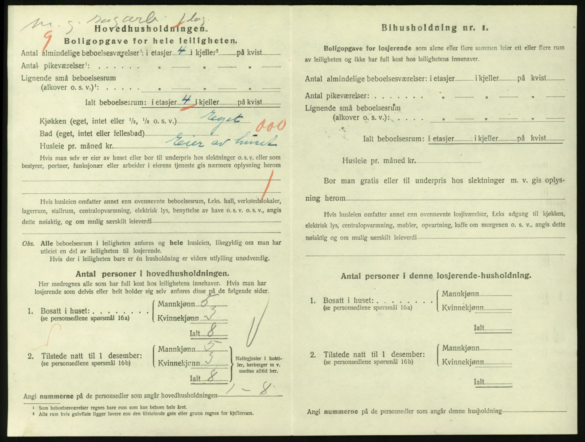 SAKO, 1920 census for Larvik, 1920, p. 3697