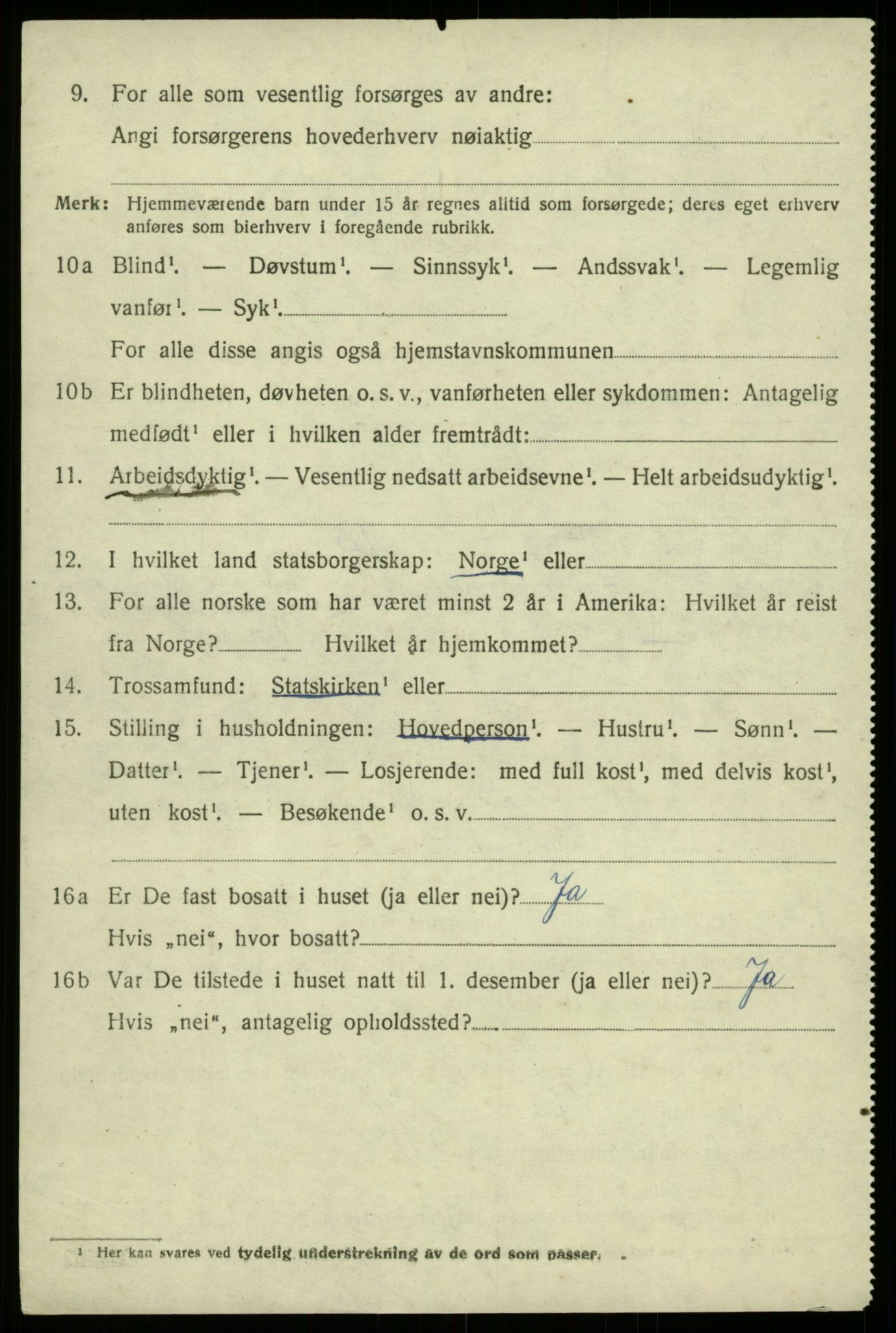 SAB, 1920 census for Samnanger, 1920, p. 4216