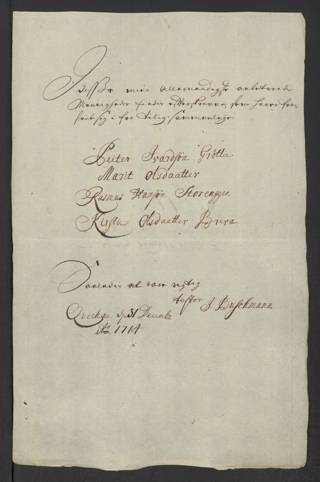 Rentekammeret inntil 1814, Reviderte regnskaper, Fogderegnskap, AV/RA-EA-4092/R13/L0852: Fogderegnskap Solør, Odal og Østerdal, 1714, p. 210