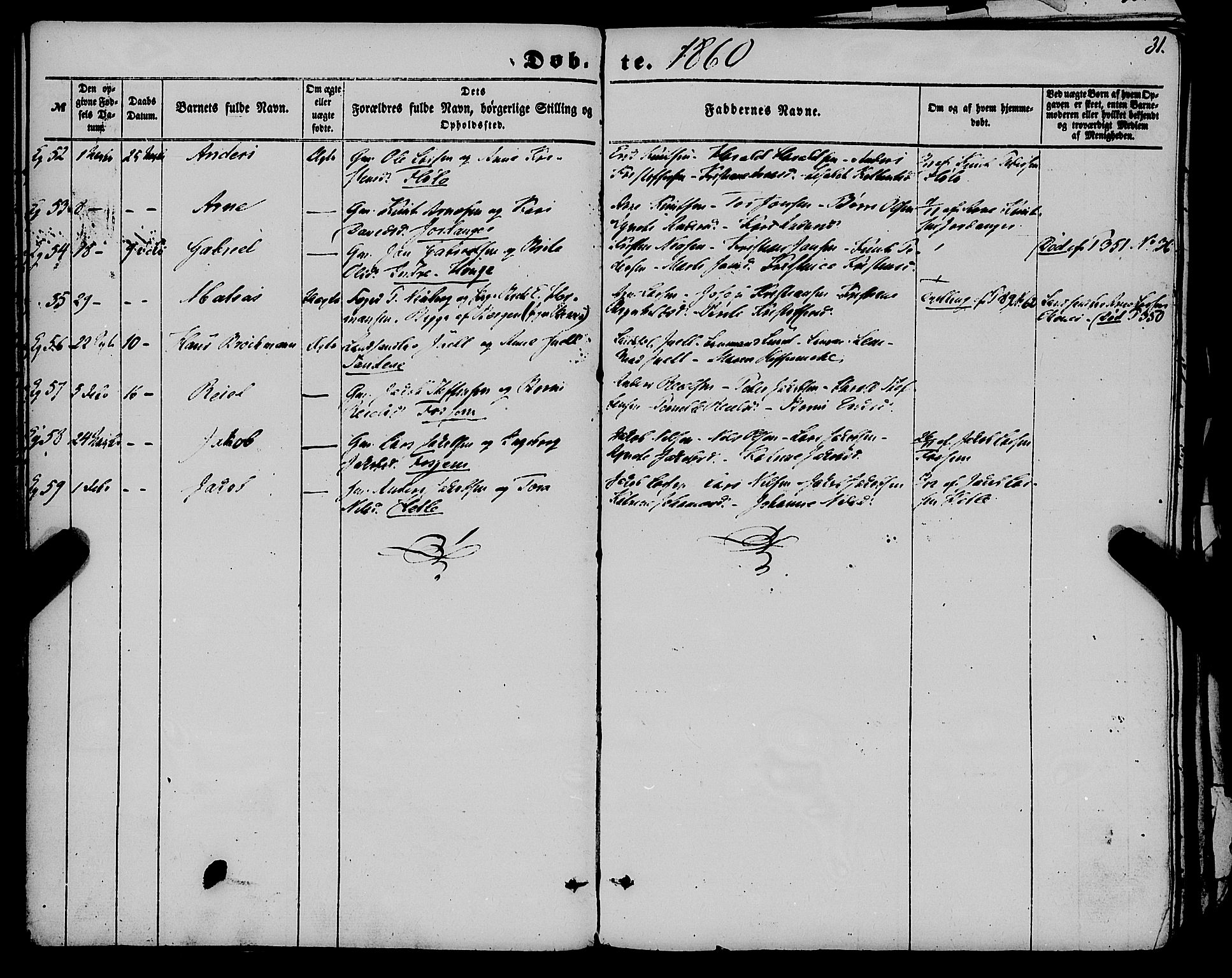 Gloppen sokneprestembete, AV/SAB-A-80101/H/Haa/Haaa/L0009: Parish register (official) no. A 9, 1855-1870, p. 31