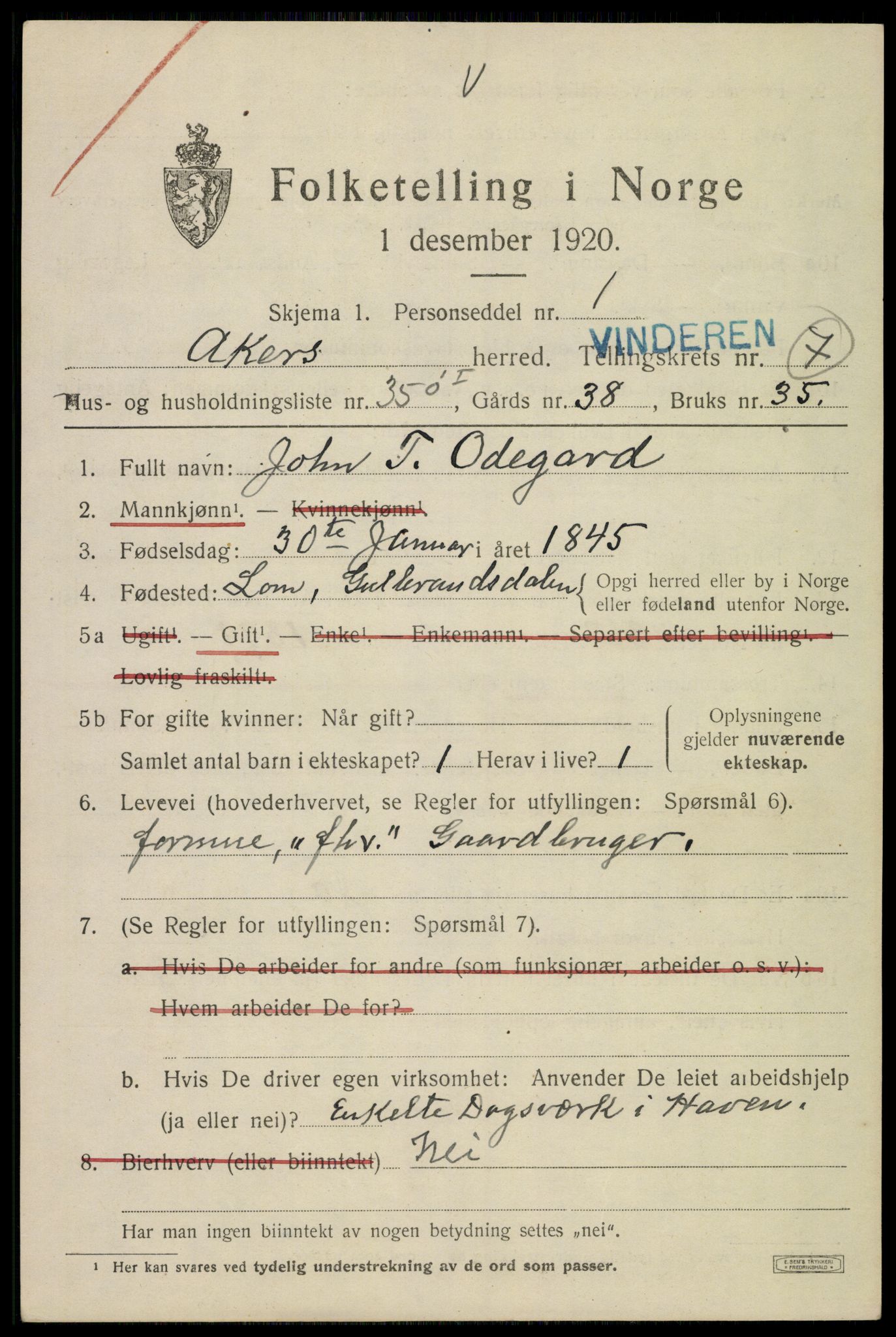 SAO, 1920 census for Aker, 1920, p. 41050