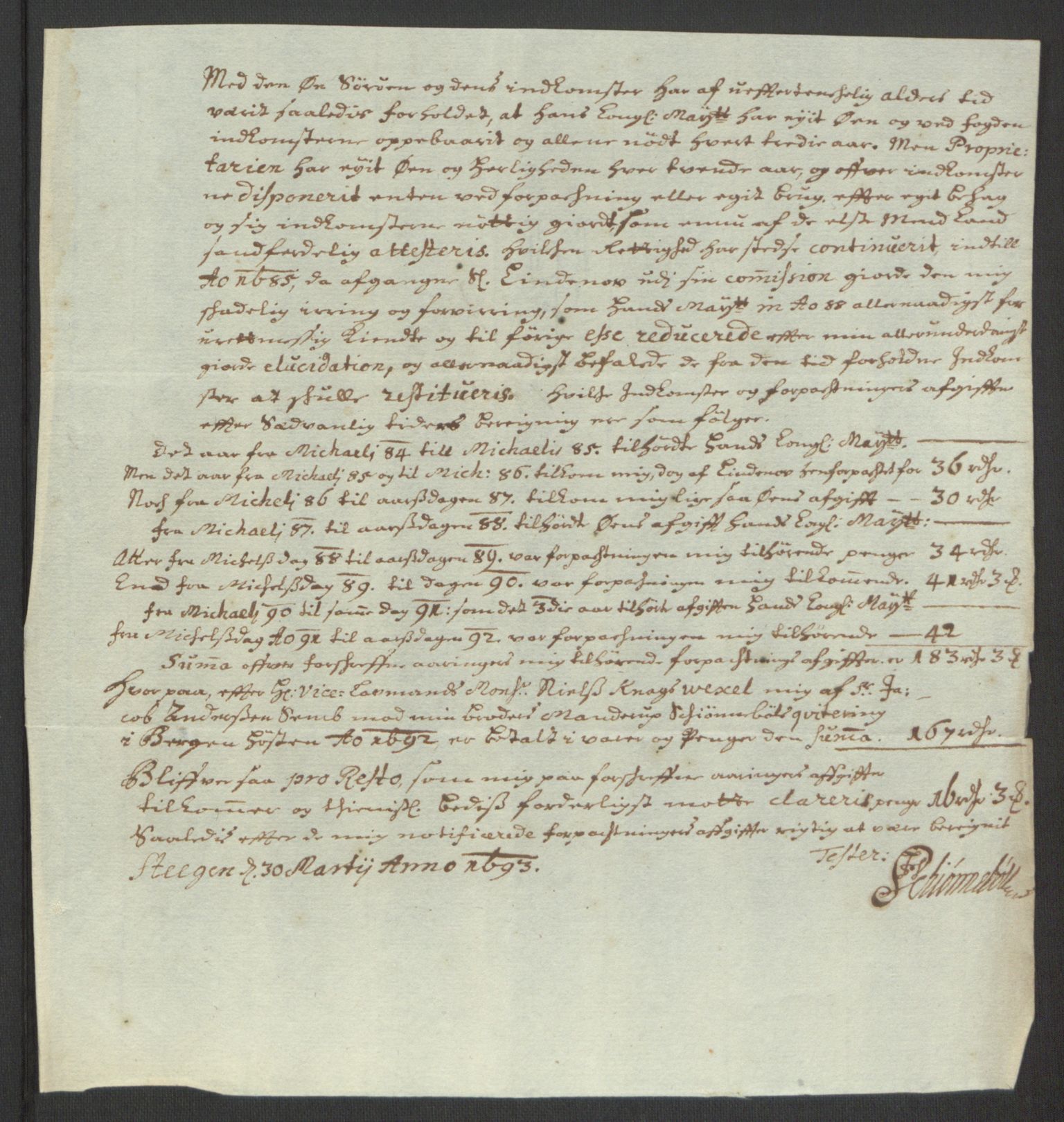 Rentekammeret inntil 1814, Reviderte regnskaper, Fogderegnskap, AV/RA-EA-4092/R69/L4851: Fogderegnskap Finnmark/Vardøhus, 1691-1700, p. 113