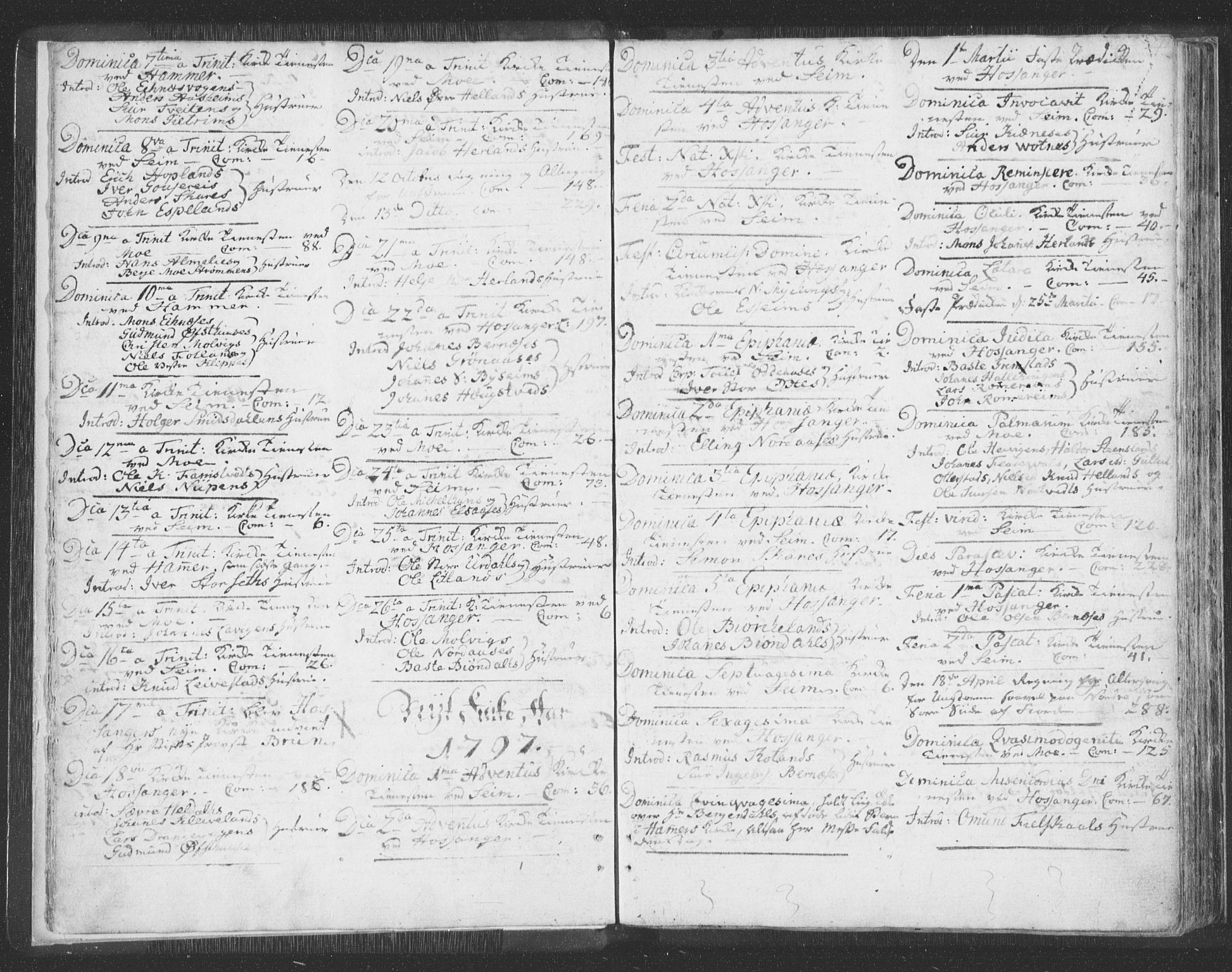 Hosanger sokneprestembete, SAB/A-75801/H/Haa: Parish register (official) no. A 3, 1793-1811, p. 3b-4a