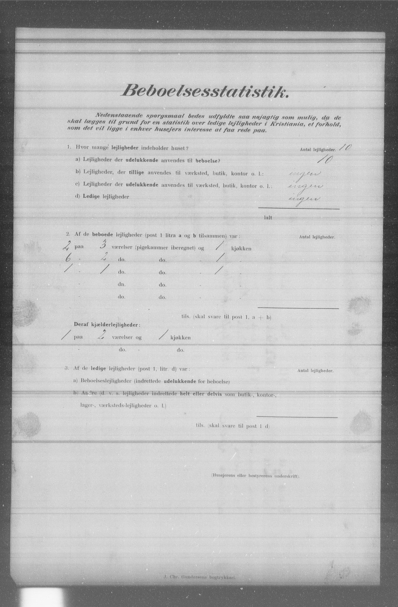 OBA, Municipal Census 1902 for Kristiania, 1902, p. 3027