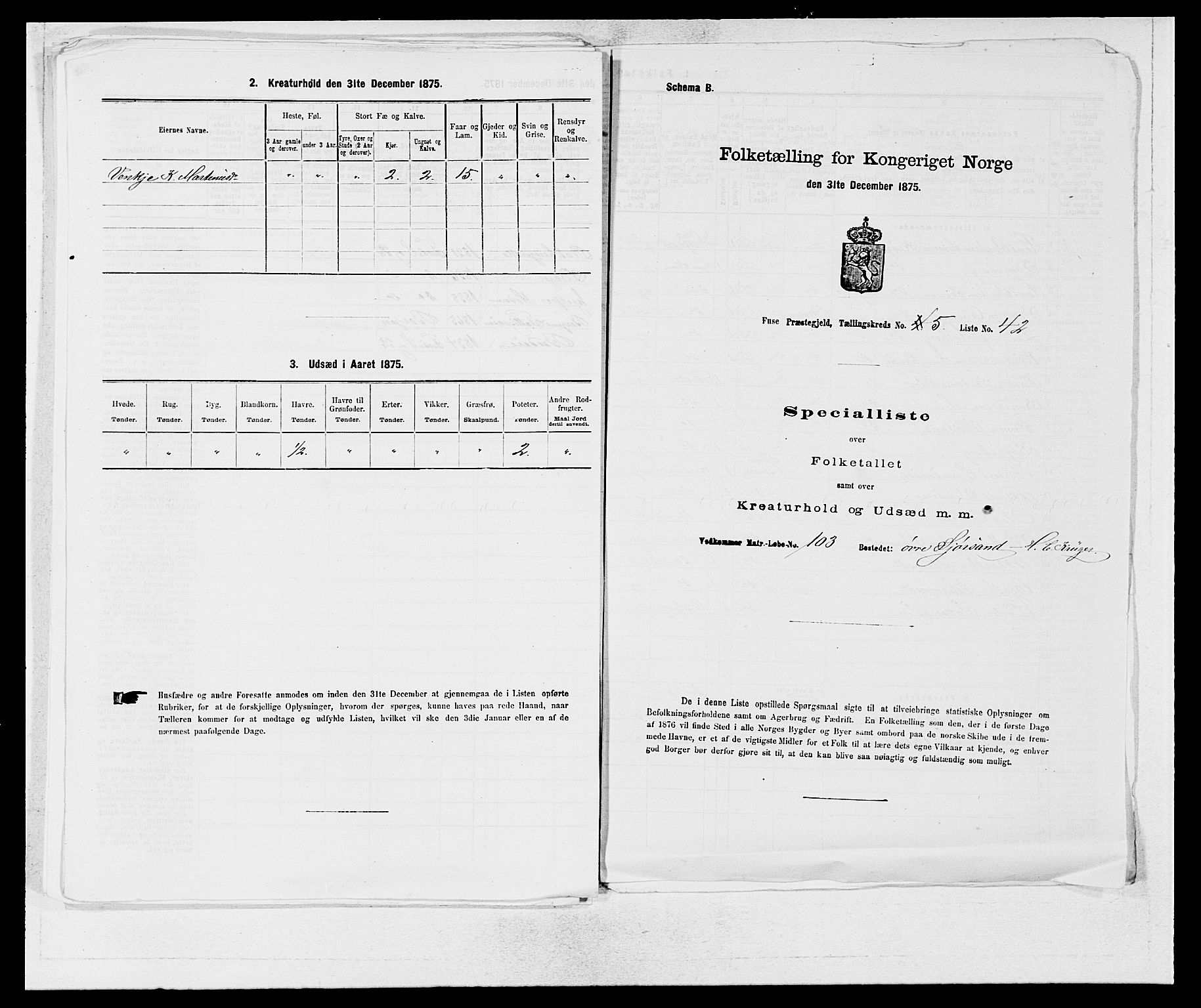 SAB, 1875 census for 1241P Fusa, 1875, p. 387