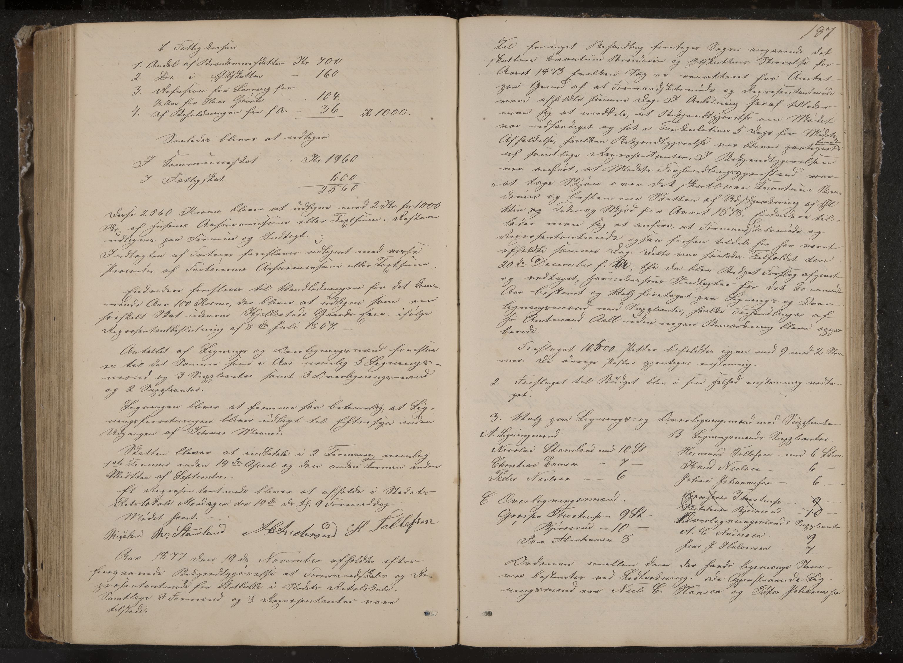 Stathelle formannskap og sentraladministrasjon, IKAK/0803021/A/L0001: Møtebok, 1852-1891, p. 187