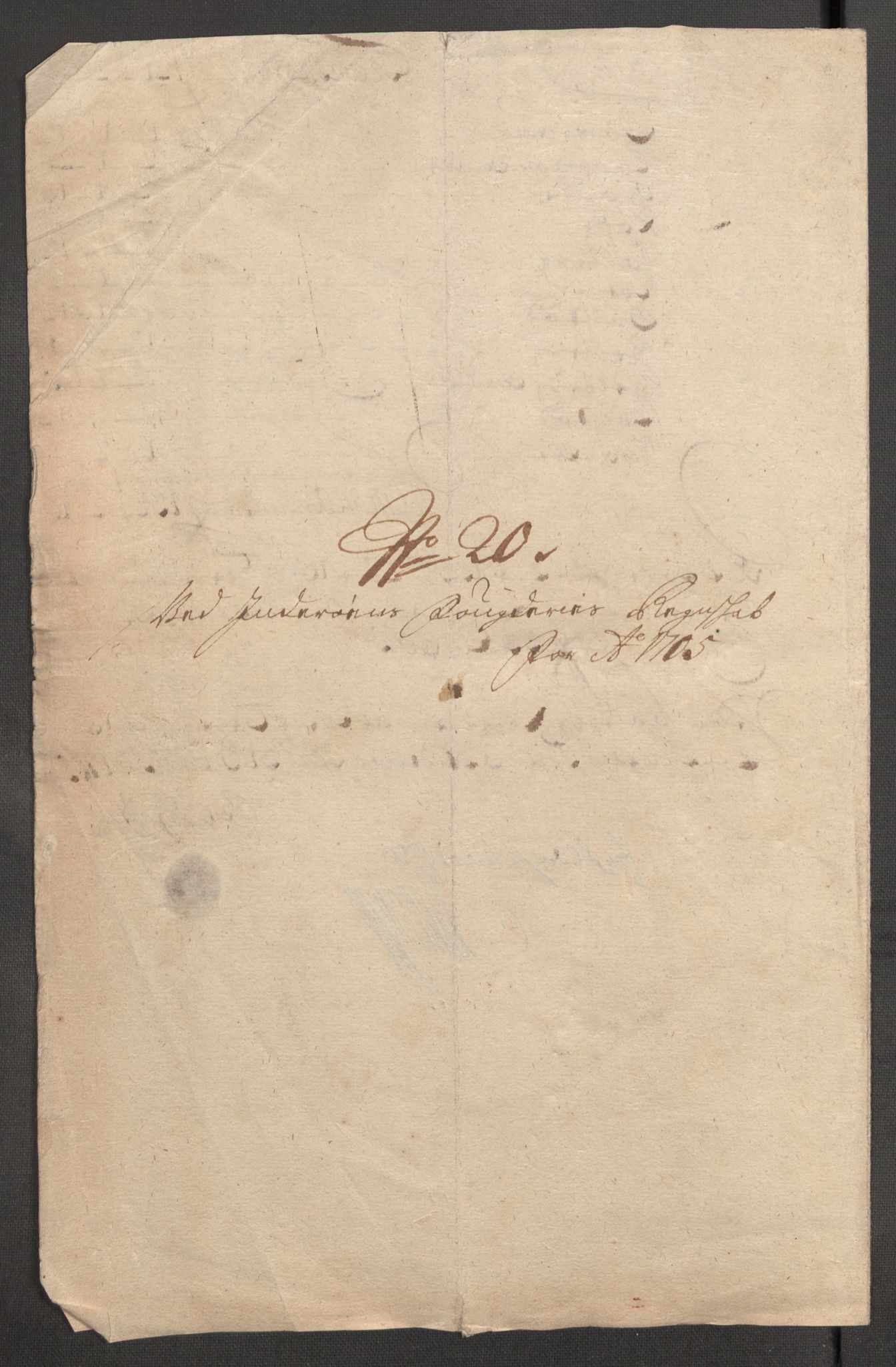 Rentekammeret inntil 1814, Reviderte regnskaper, Fogderegnskap, RA/EA-4092/R63/L4314: Fogderegnskap Inderøy, 1705, p. 217