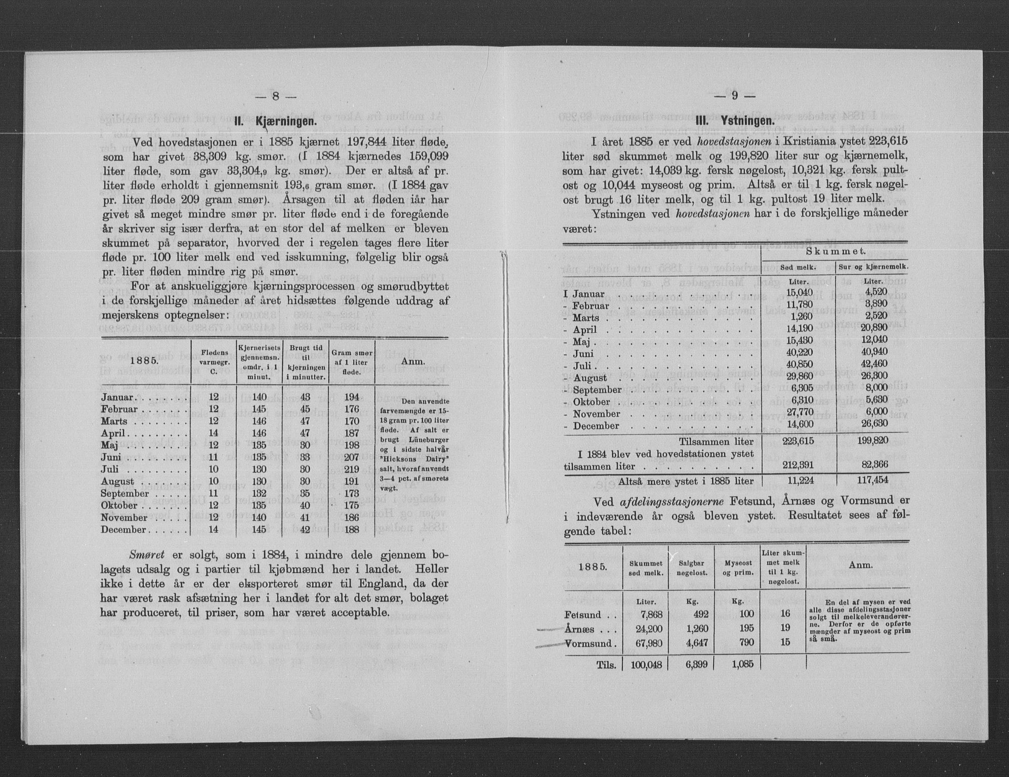 Statistisk sentralbyrå, Næringsøkonomiske emner, Generelt - Amtmennenes femårsberetninger, RA/S-2233/F/Fa/L0067: --, 1885, p. 339