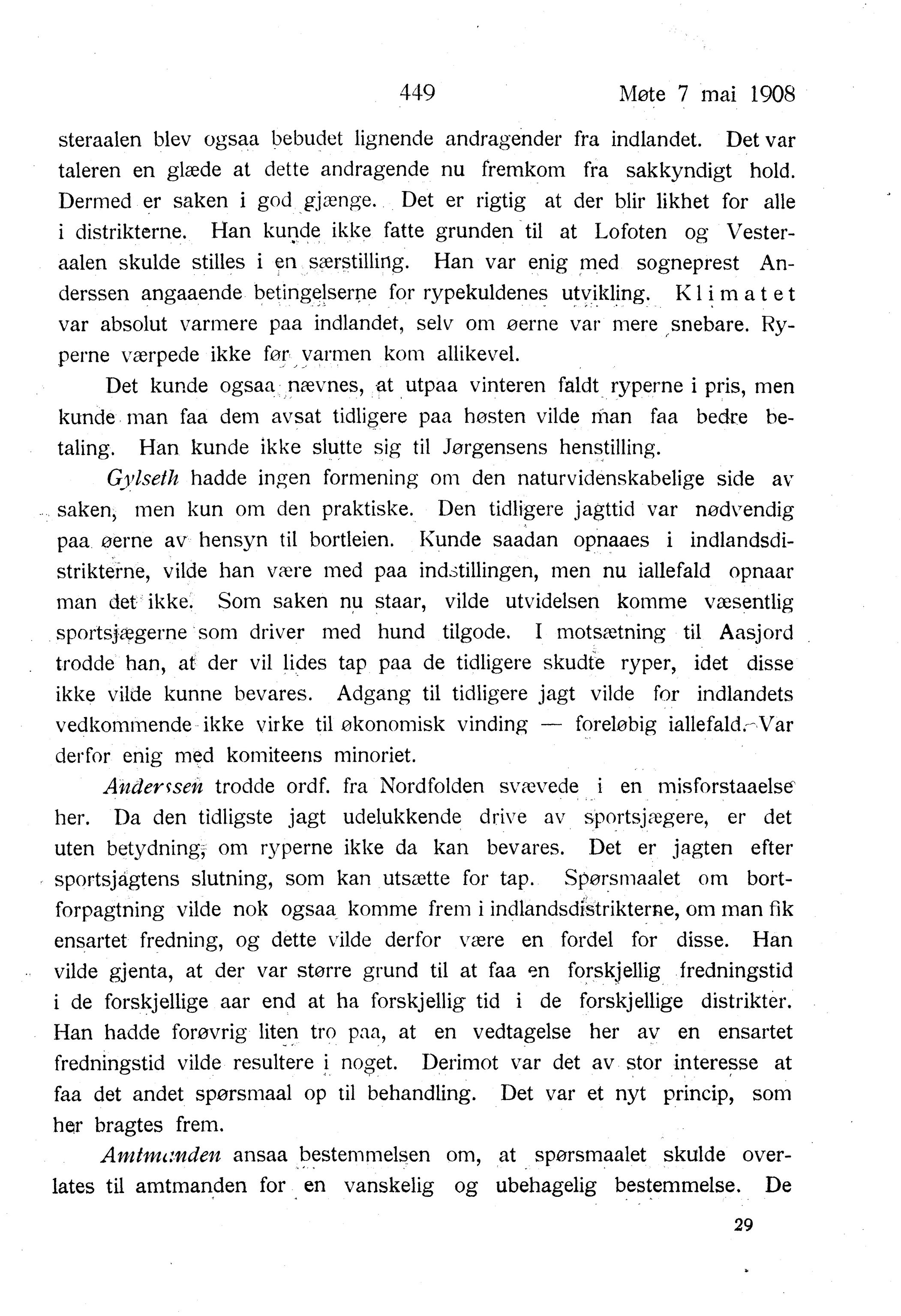 Nordland Fylkeskommune. Fylkestinget, AIN/NFK-17/176/A/Ac/L0031: Fylkestingsforhandlinger 1908, 1908