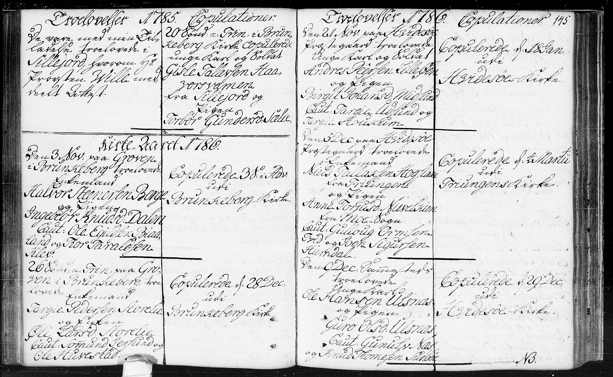 Kviteseid kirkebøker, SAKO/A-276/F/Fa/L0002: Parish register (official) no. I 2, 1773-1786, p. 145