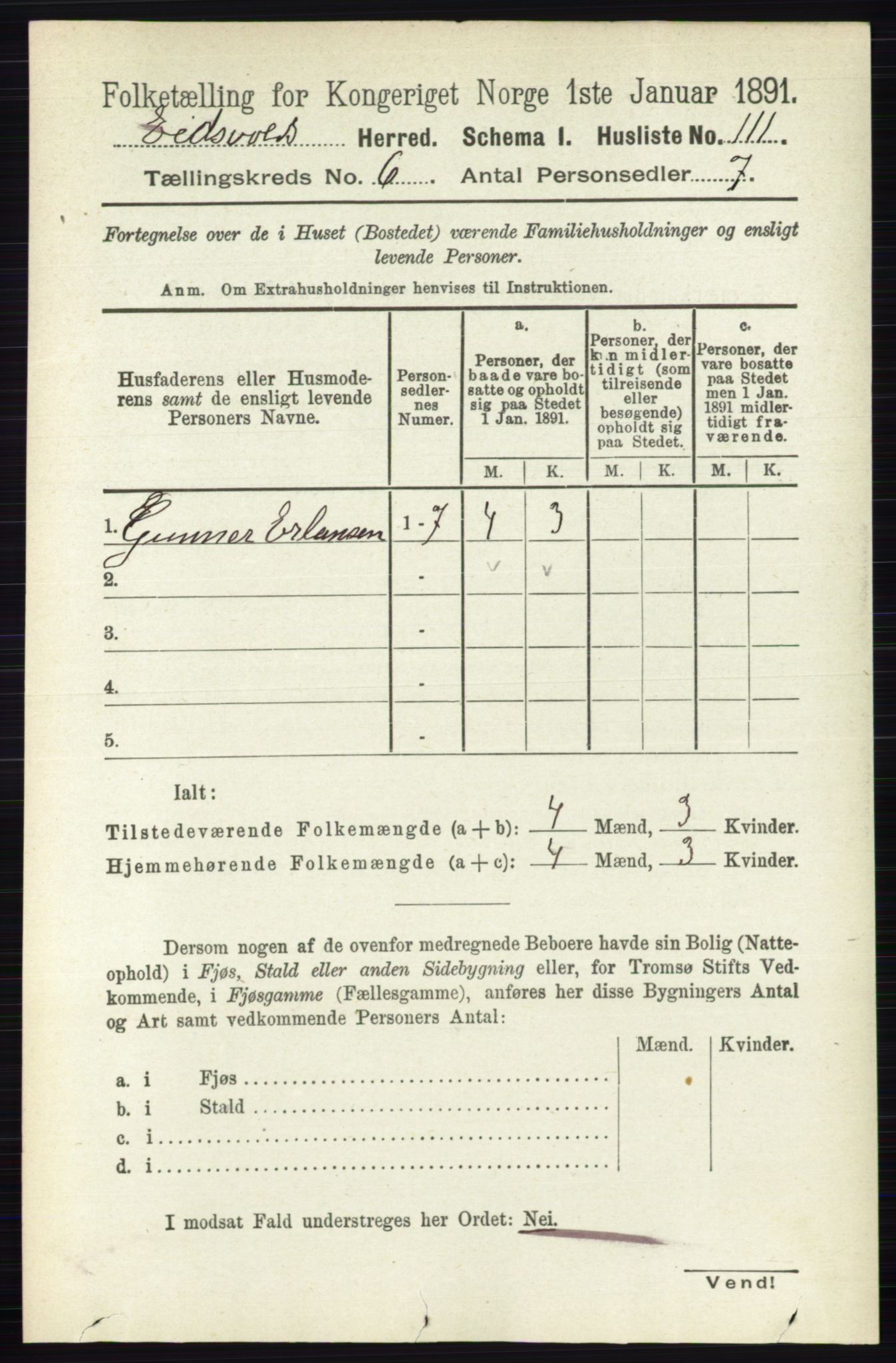 RA, 1891 census for 0237 Eidsvoll, 1891, p. 3770