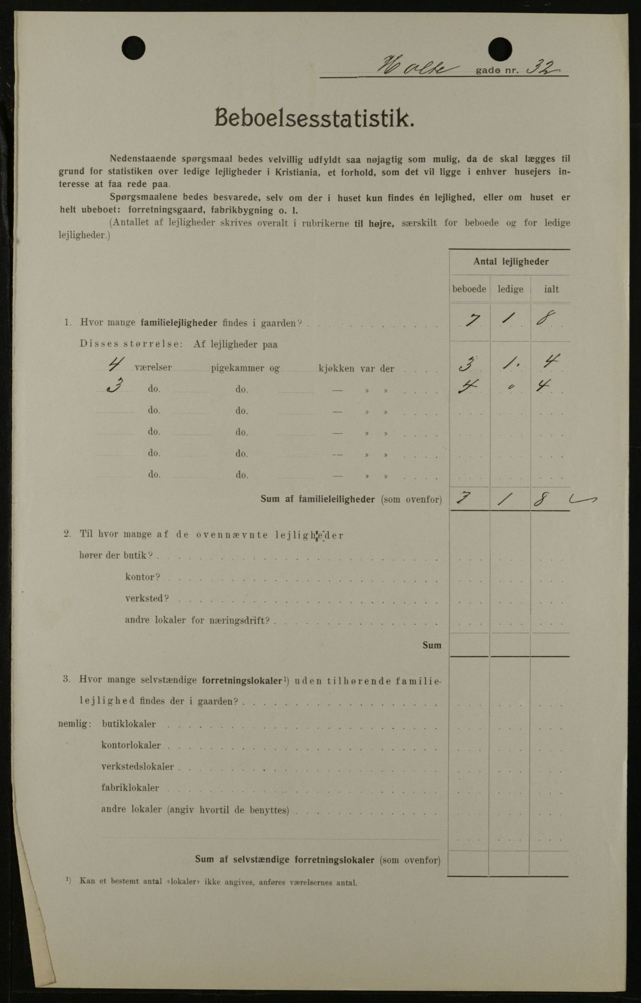 OBA, Municipal Census 1908 for Kristiania, 1908, p. 37227