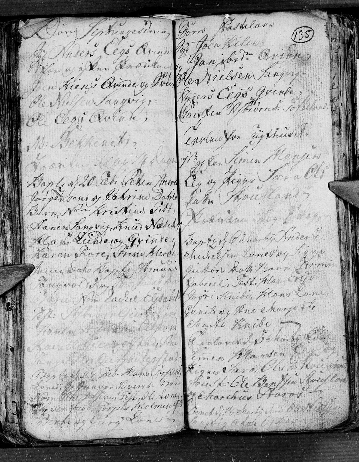 Søgne sokneprestkontor, AV/SAK-1111-0037/F/Fb/Fbb/L0001: Parish register (copy) no. B 1, 1779-1802, p. 135