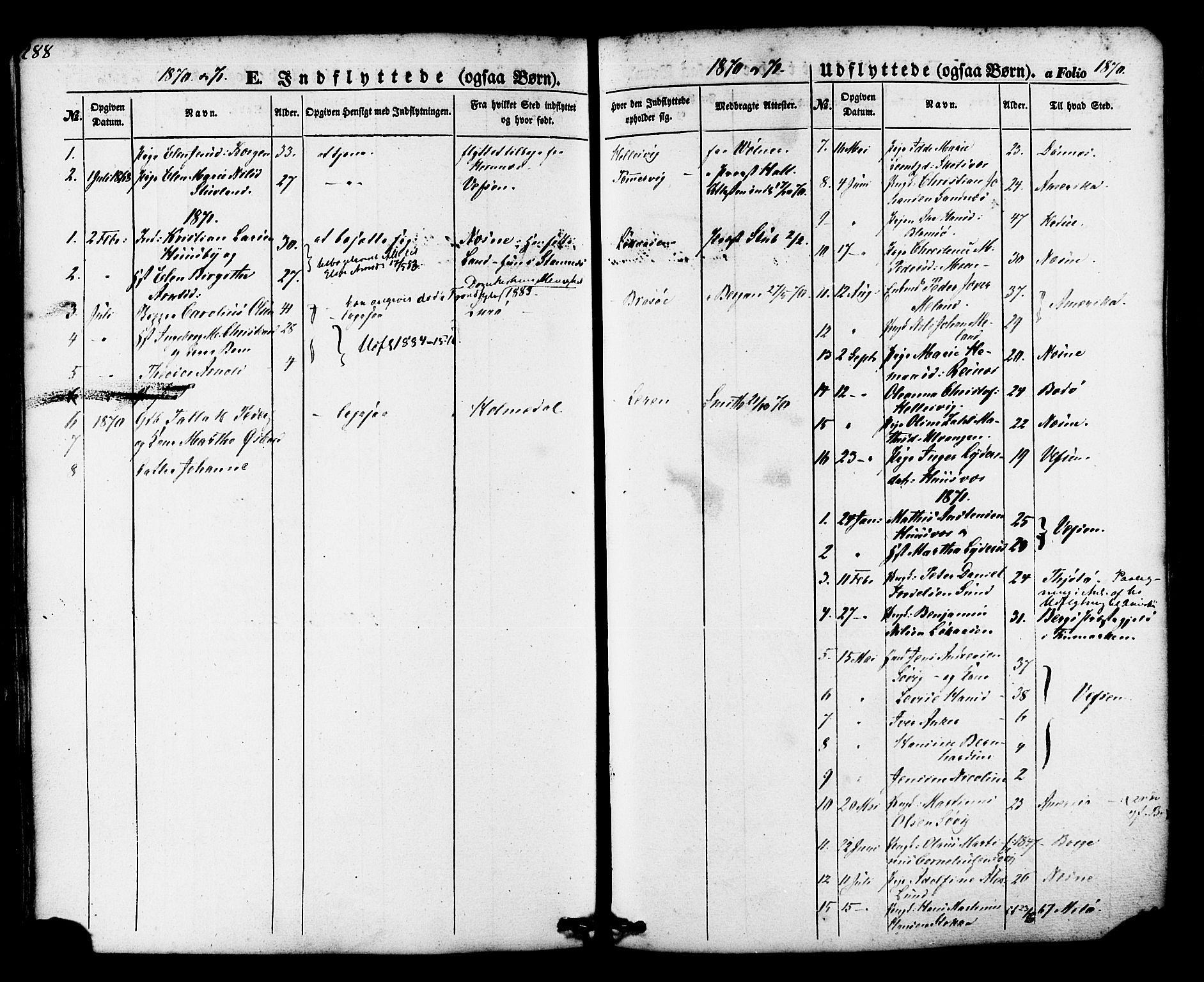 Ministerialprotokoller, klokkerbøker og fødselsregistre - Nordland, AV/SAT-A-1459/830/L0448: Parish register (official) no. 830A12, 1855-1878, p. 288