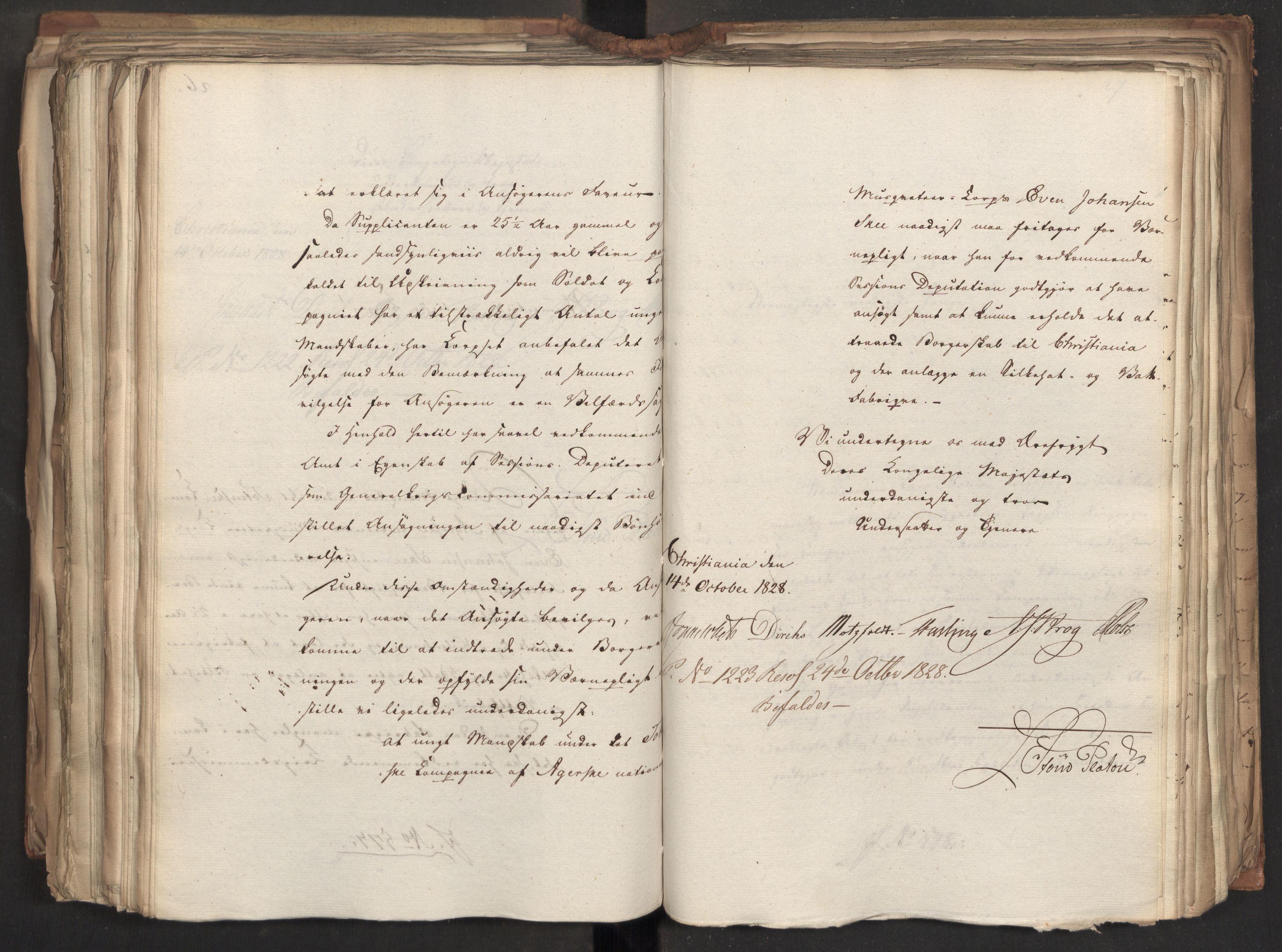 Statsrådsavdelingen i Stockholm, AV/RA-S-1003/D/Da/L0056: Regjeringsinnstillinger nr. 436-650, 1828, p. 428