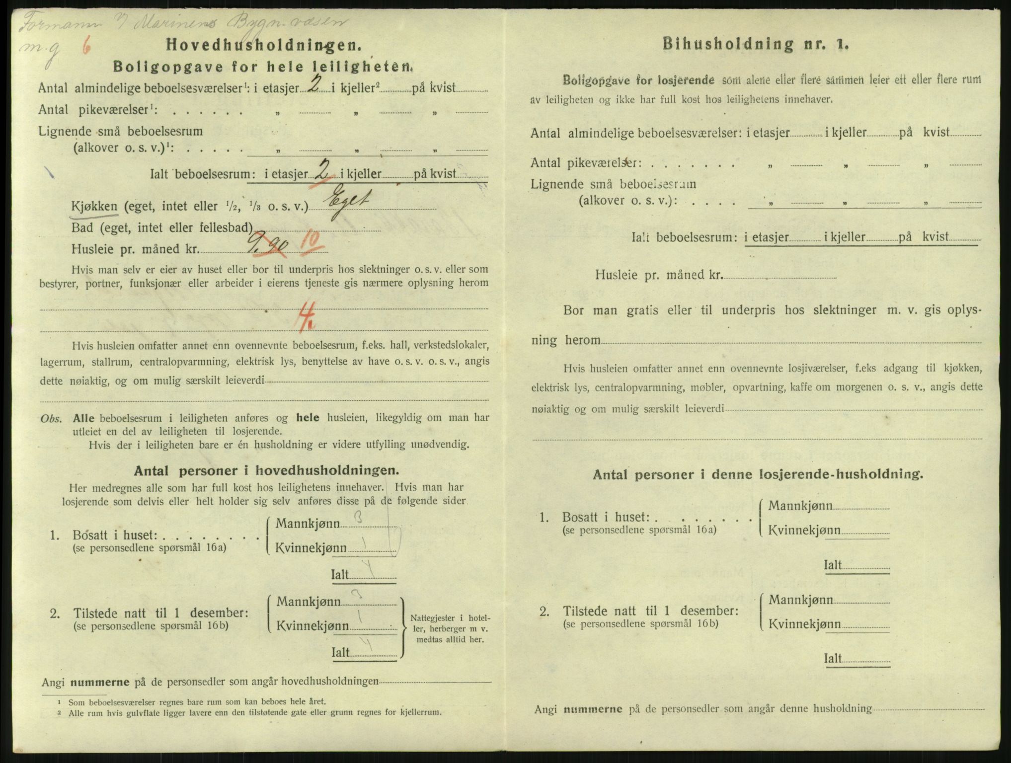 SAKO, 1920 census for Horten, 1920, p. 2822