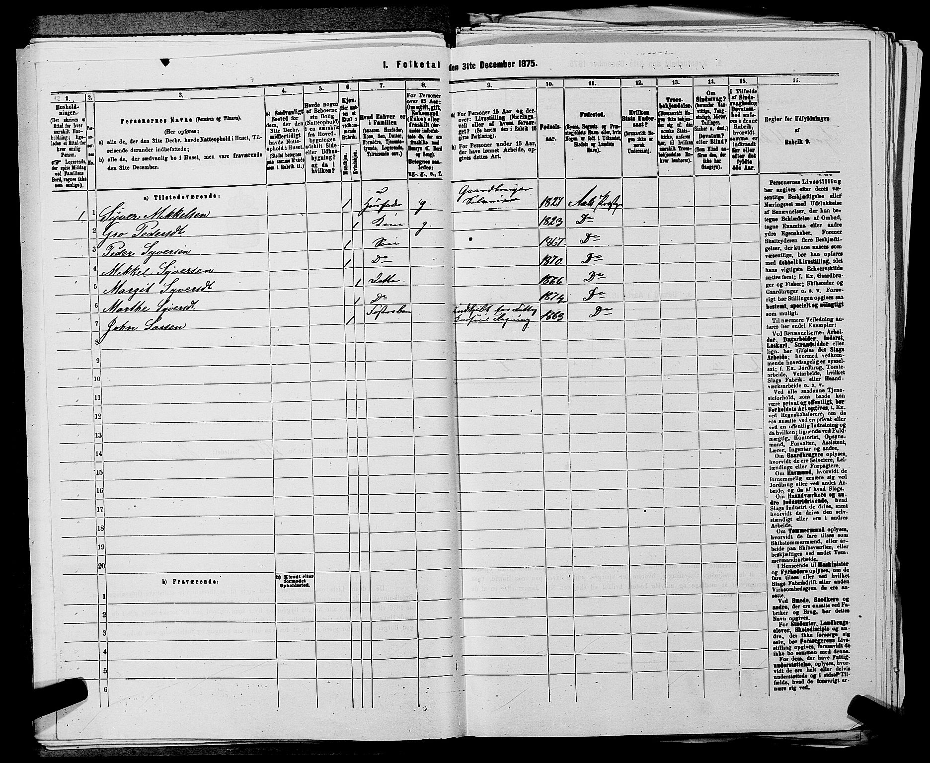 SAKO, 1875 census for 0619P Ål, 1875, p. 861