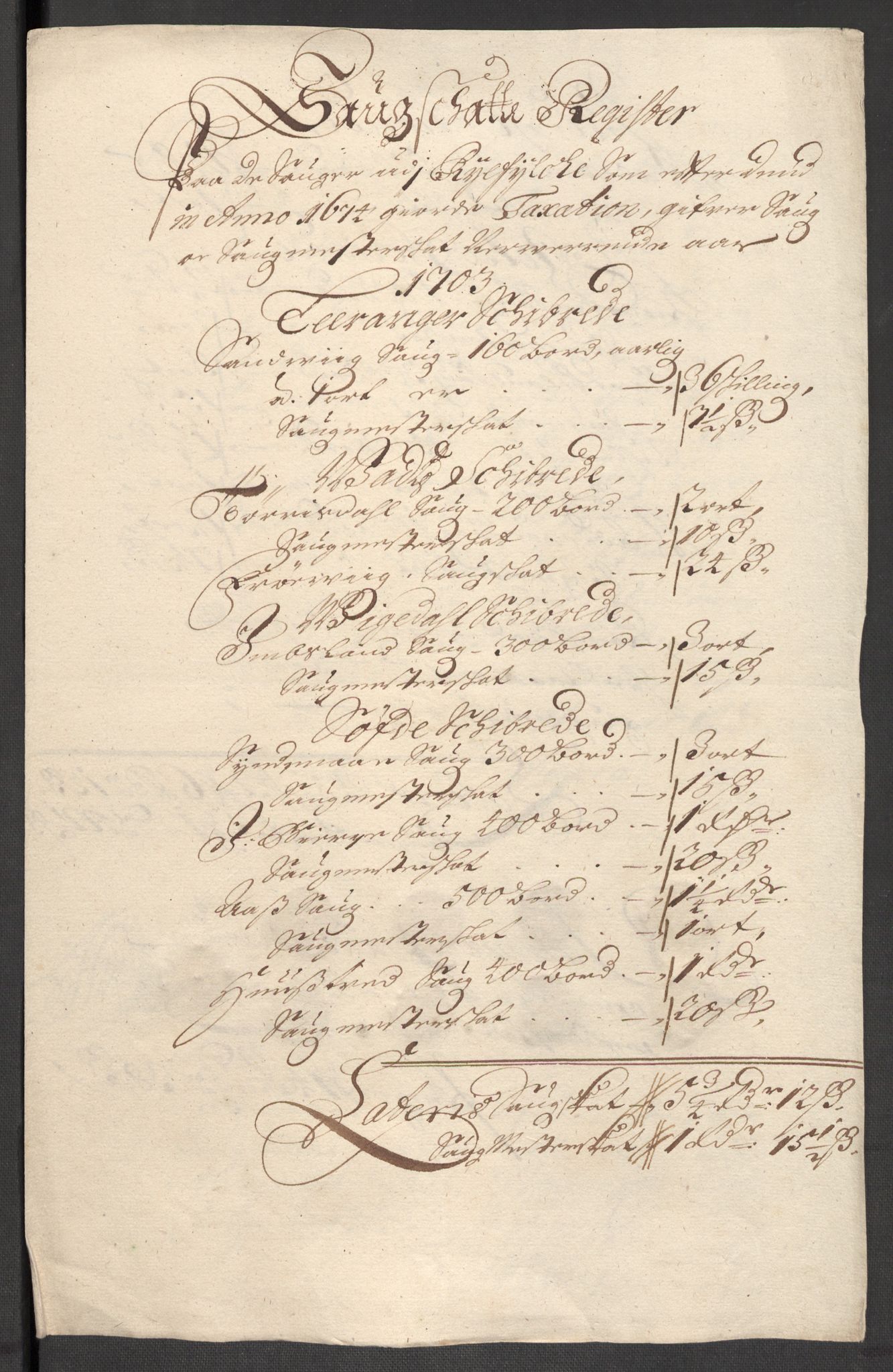 Rentekammeret inntil 1814, Reviderte regnskaper, Fogderegnskap, AV/RA-EA-4092/R47/L2860: Fogderegnskap Ryfylke, 1703-1705, p. 75