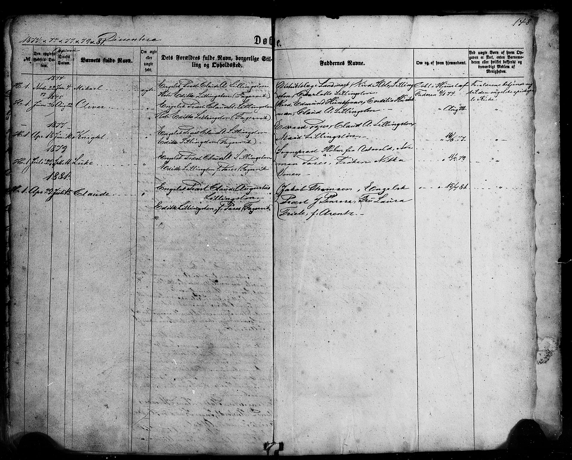 Fjaler sokneprestembete, SAB/A-79801/H/Haa/Haaa/L0007: Parish register (official) no. A 7, 1862-1881, p. 148