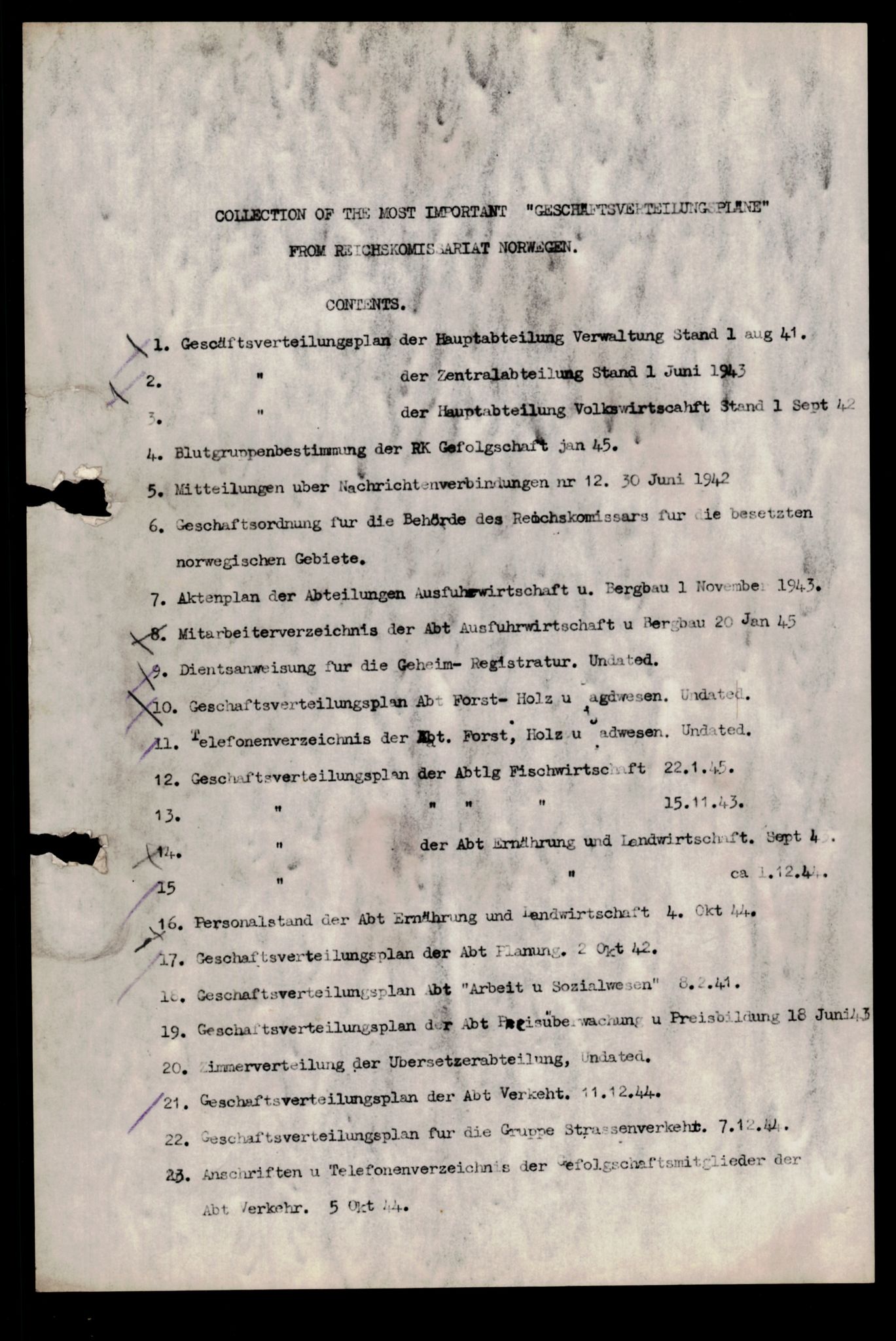 Forsvarets Overkommando. 2 kontor. Arkiv 11.4. Spredte tyske arkivsaker, AV/RA-RAFA-7031/D/Dar/Darb/L0005: Reichskommissariat., 1940-1945, p. 1076