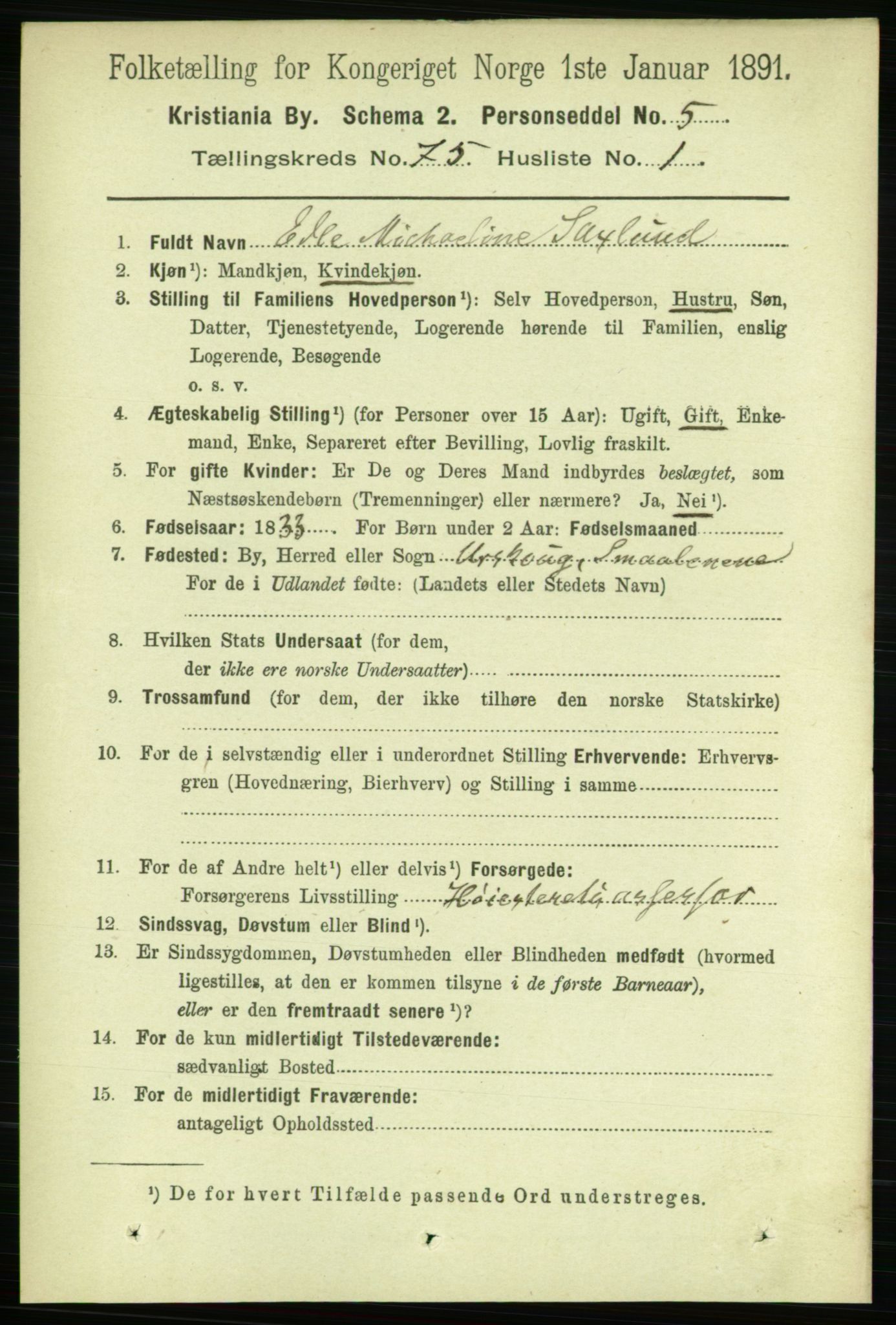 RA, 1891 census for 0301 Kristiania, 1891, p. 39800