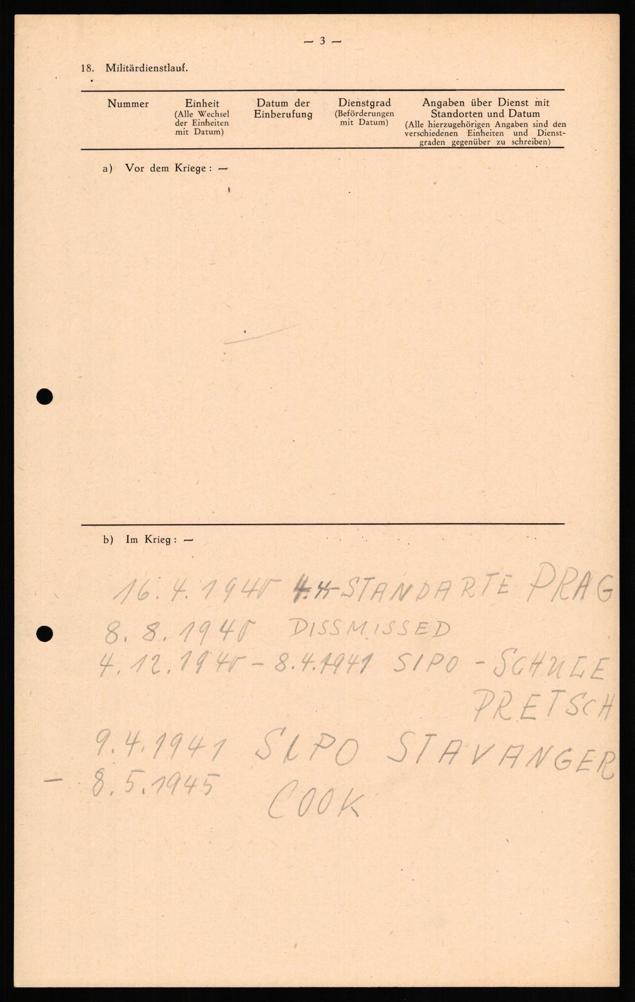 Forsvaret, Forsvarets overkommando II, AV/RA-RAFA-3915/D/Db/L0026: CI Questionaires. Tyske okkupasjonsstyrker i Norge. Tyskere., 1945-1946, p. 351