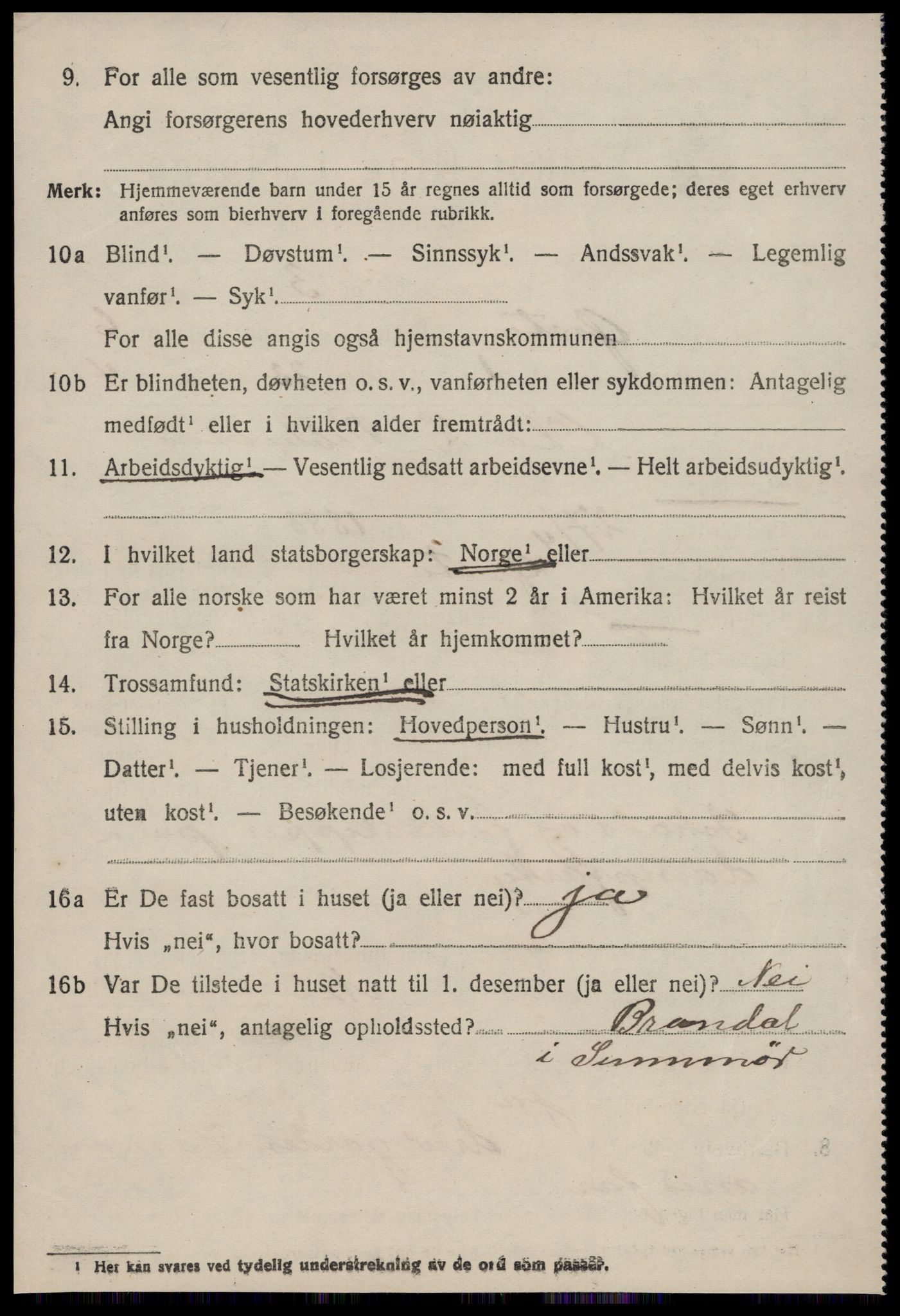 SAT, 1920 census for Ørsta, 1920, p. 4801