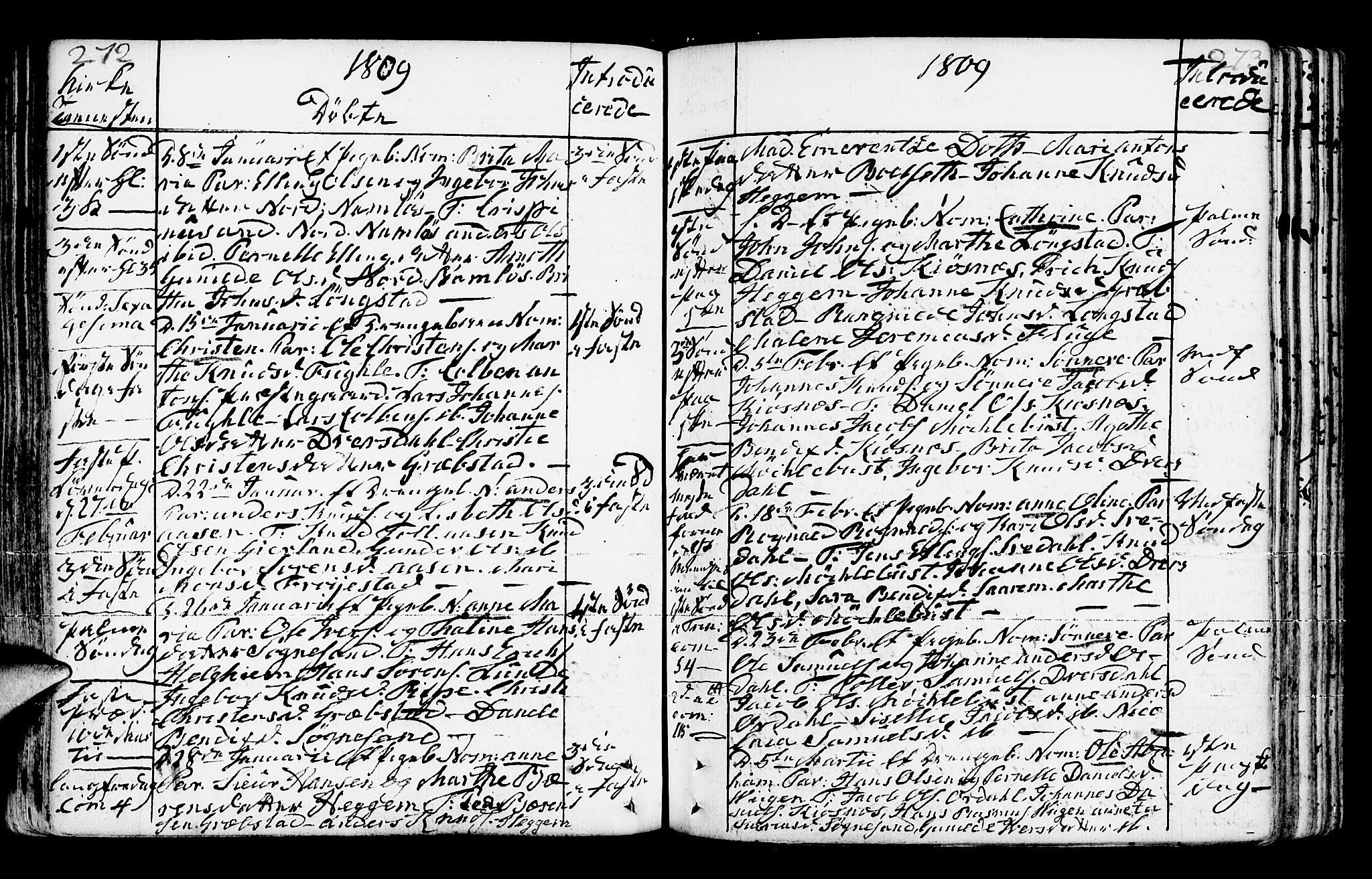 Jølster sokneprestembete, SAB/A-80701/H/Haa/Haaa/L0006: Parish register (official) no. A 6, 1790-1821, p. 272-273