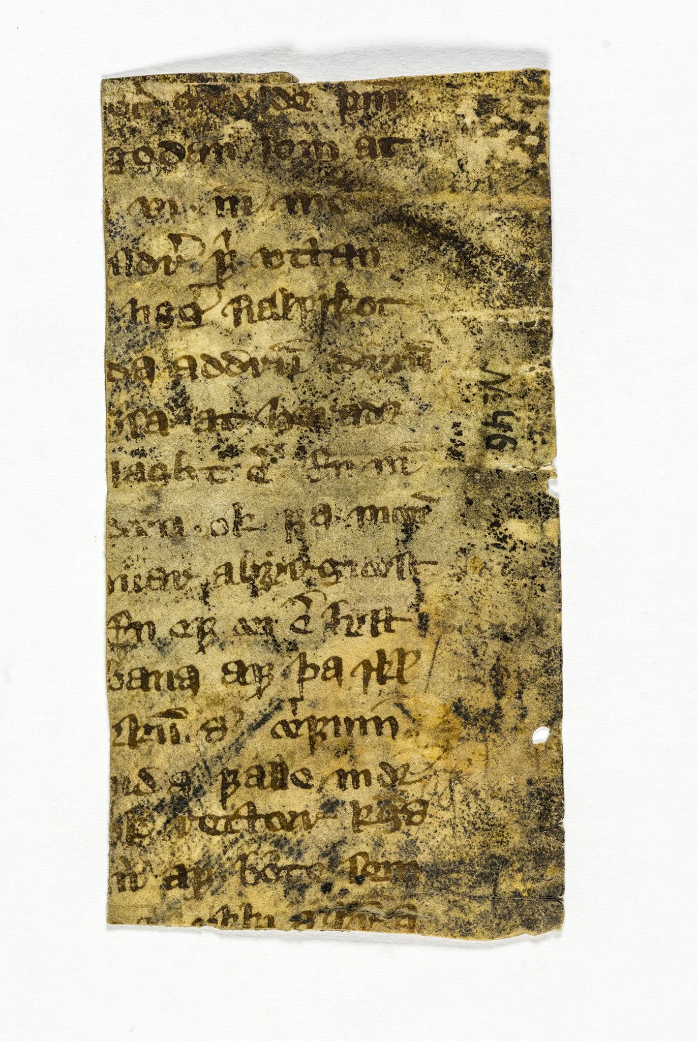 Riksarkivets diplomsamling, AV/RA-EA-5965/F26/L0004: Norrøne membranfragmenter bestand 31-50, 1100-1536, p. 155