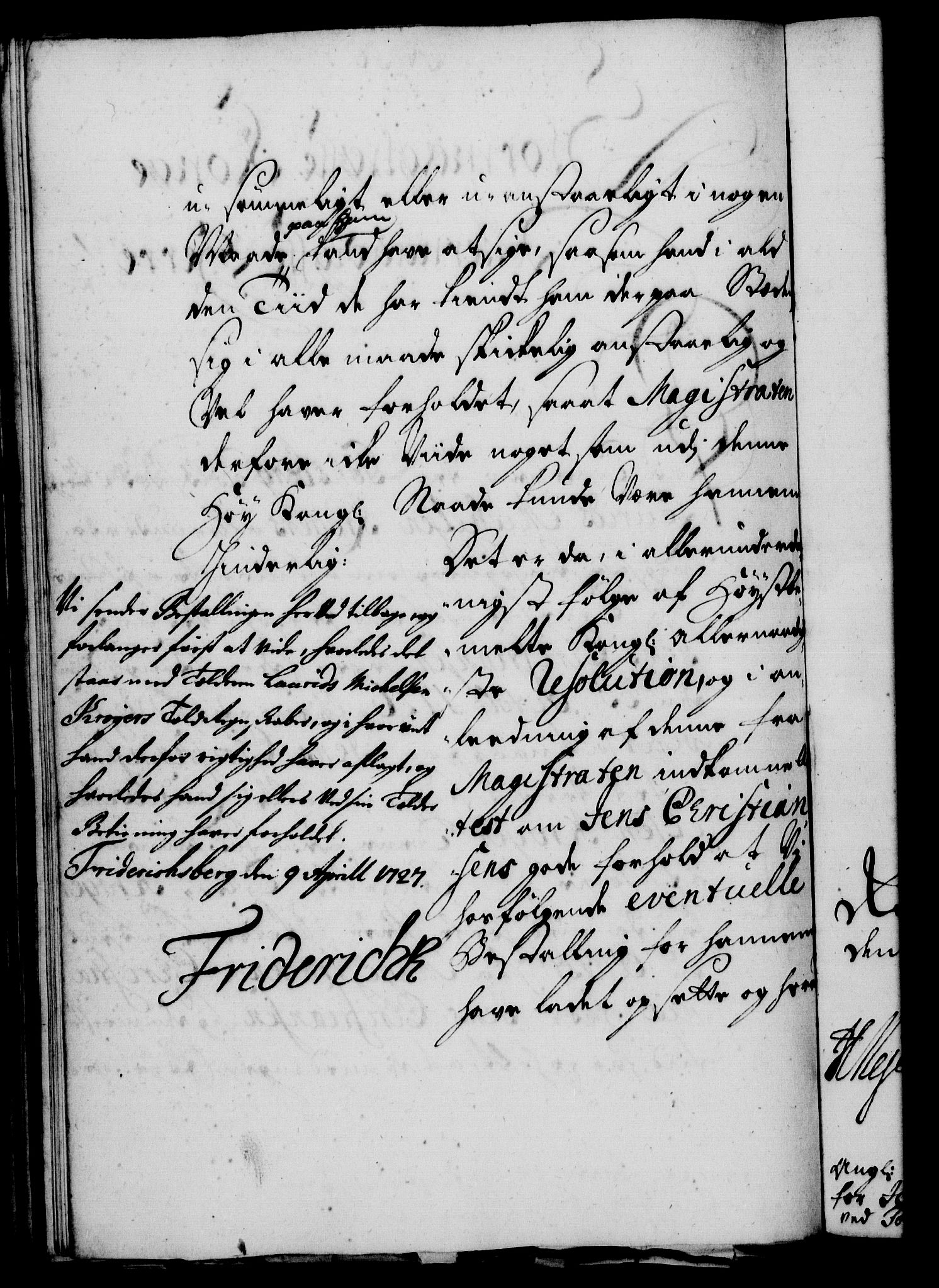 Rentekammeret, Kammerkanselliet, RA/EA-3111/G/Gf/Gfa/L0010: Norsk relasjons- og resolusjonsprotokoll (merket RK 52.10), 1727, p. 401