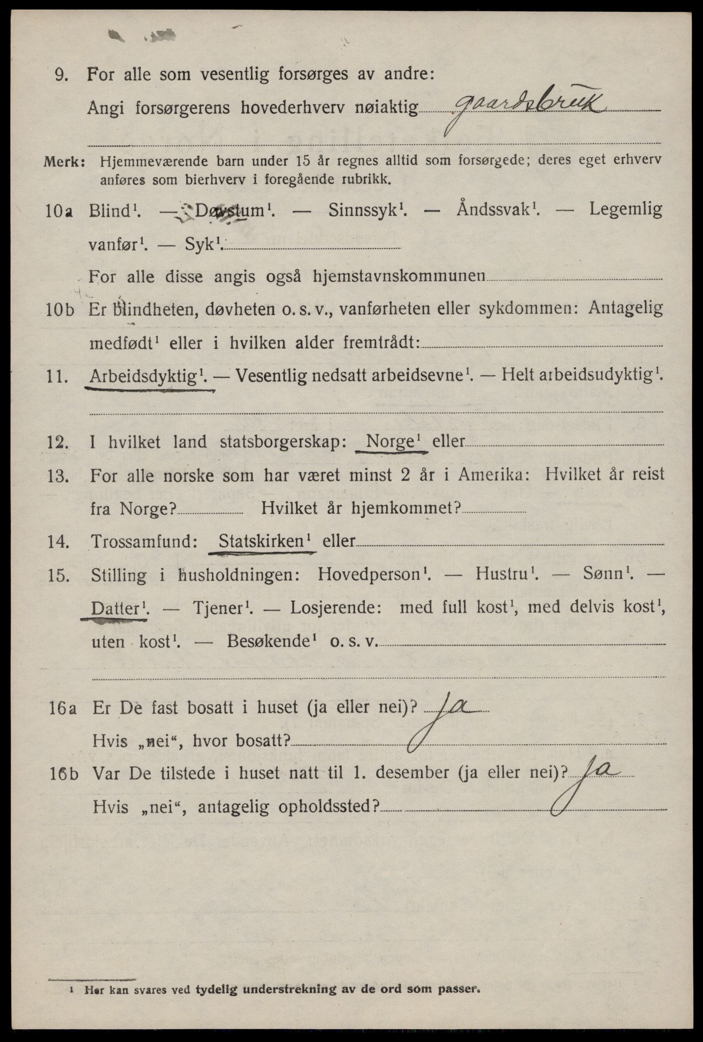 SAST, 1920 census for Avaldsnes, 1920, p. 5896