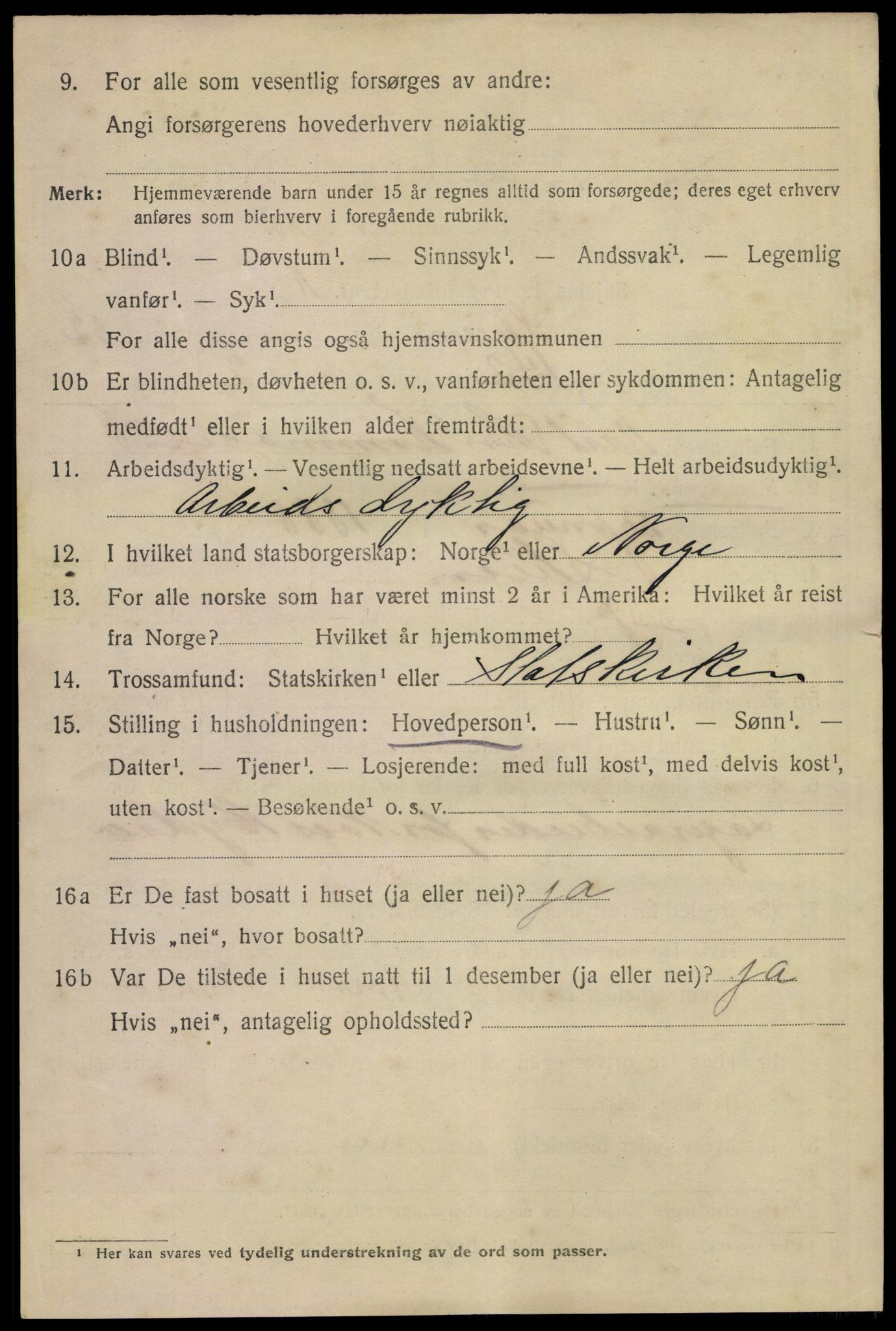 SAKO, 1920 census for Skien, 1920, p. 39473