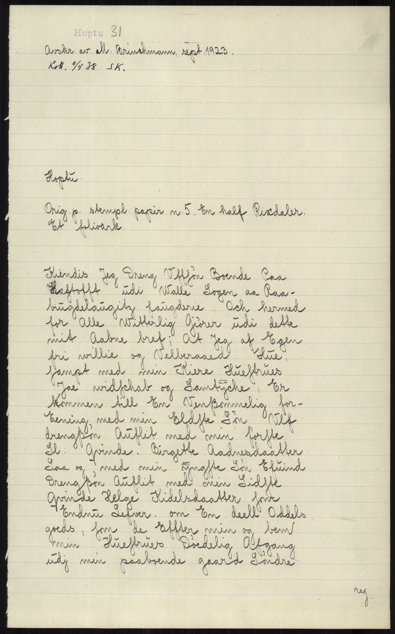 Samlinger til kildeutgivelse, Diplomavskriftsamlingen, AV/RA-EA-4053/H/Ha, p. 4044