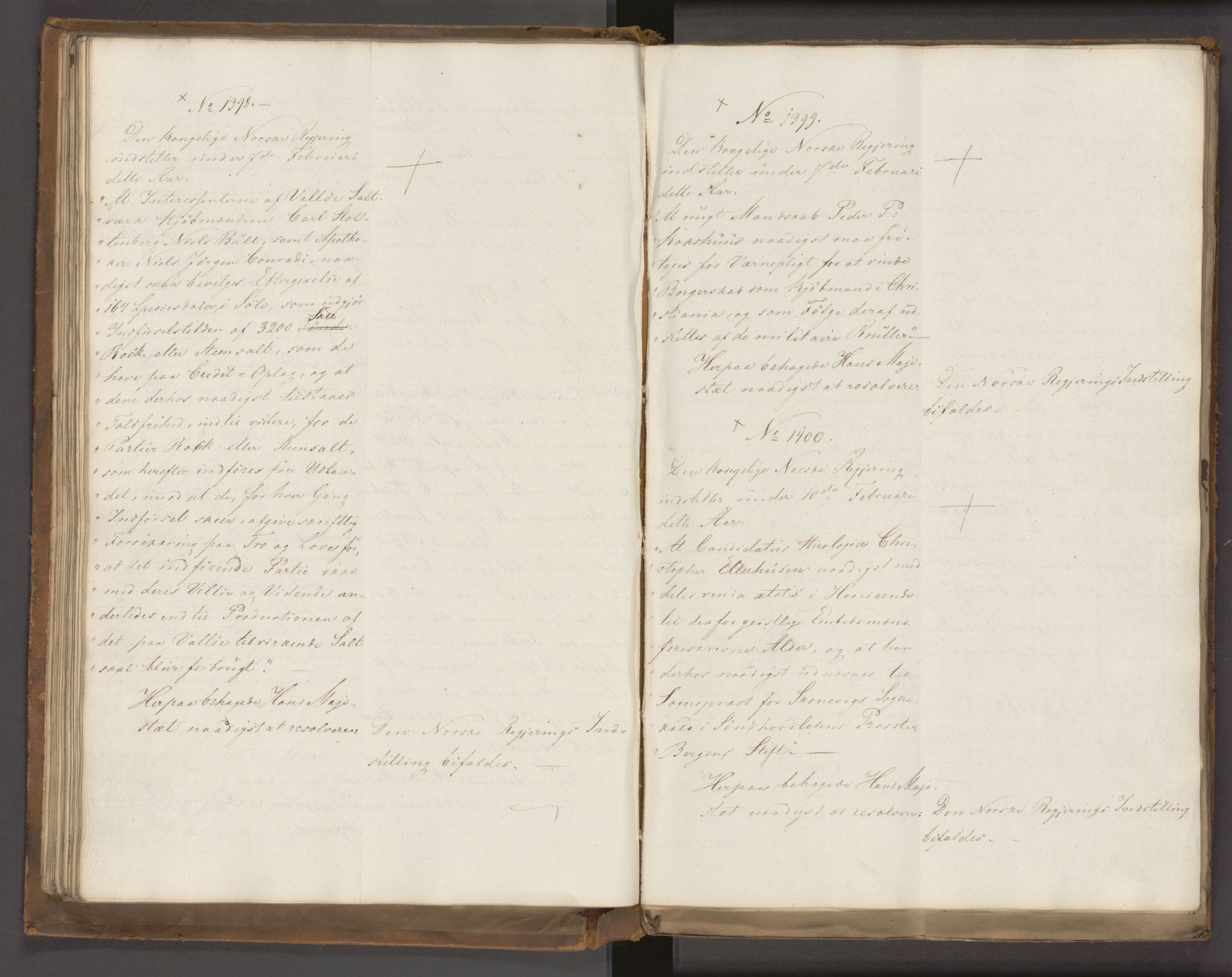 Statsrådssekretariatet, AV/RA-S-1001/A/Ab/L0022: Kgl. res. nr. 1210-1721, 1. halvår, 1826
