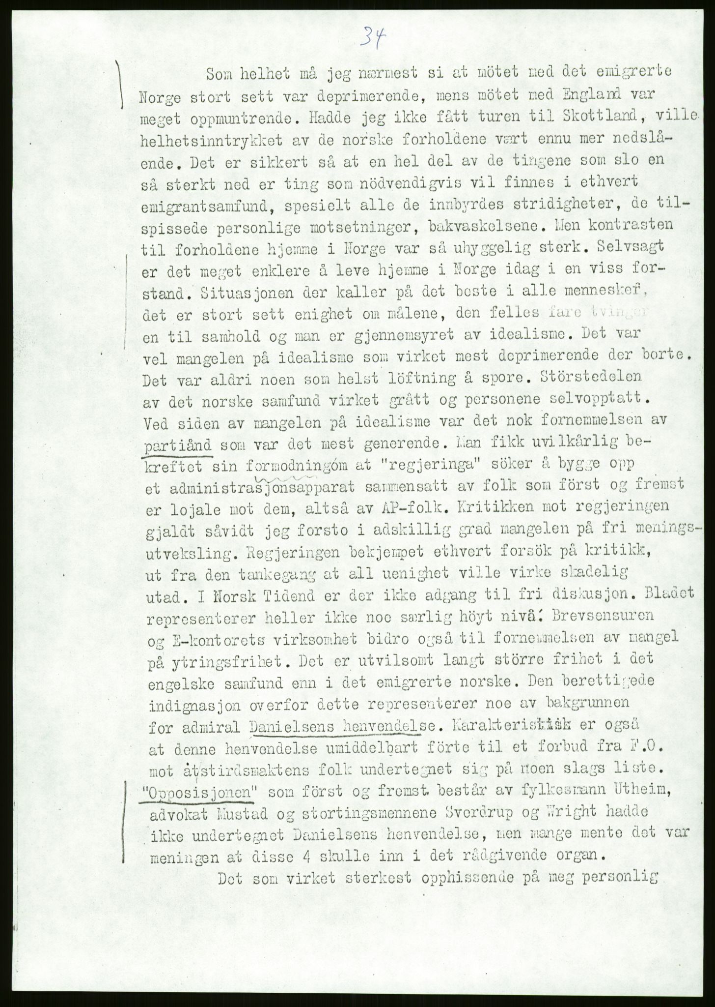 Ustvedt, Hans Jacob / Ustvedt familien, AV/RA-PA-1248/H/L0047/0002: Dagbøker / Londondagboken, 1943, p. 34